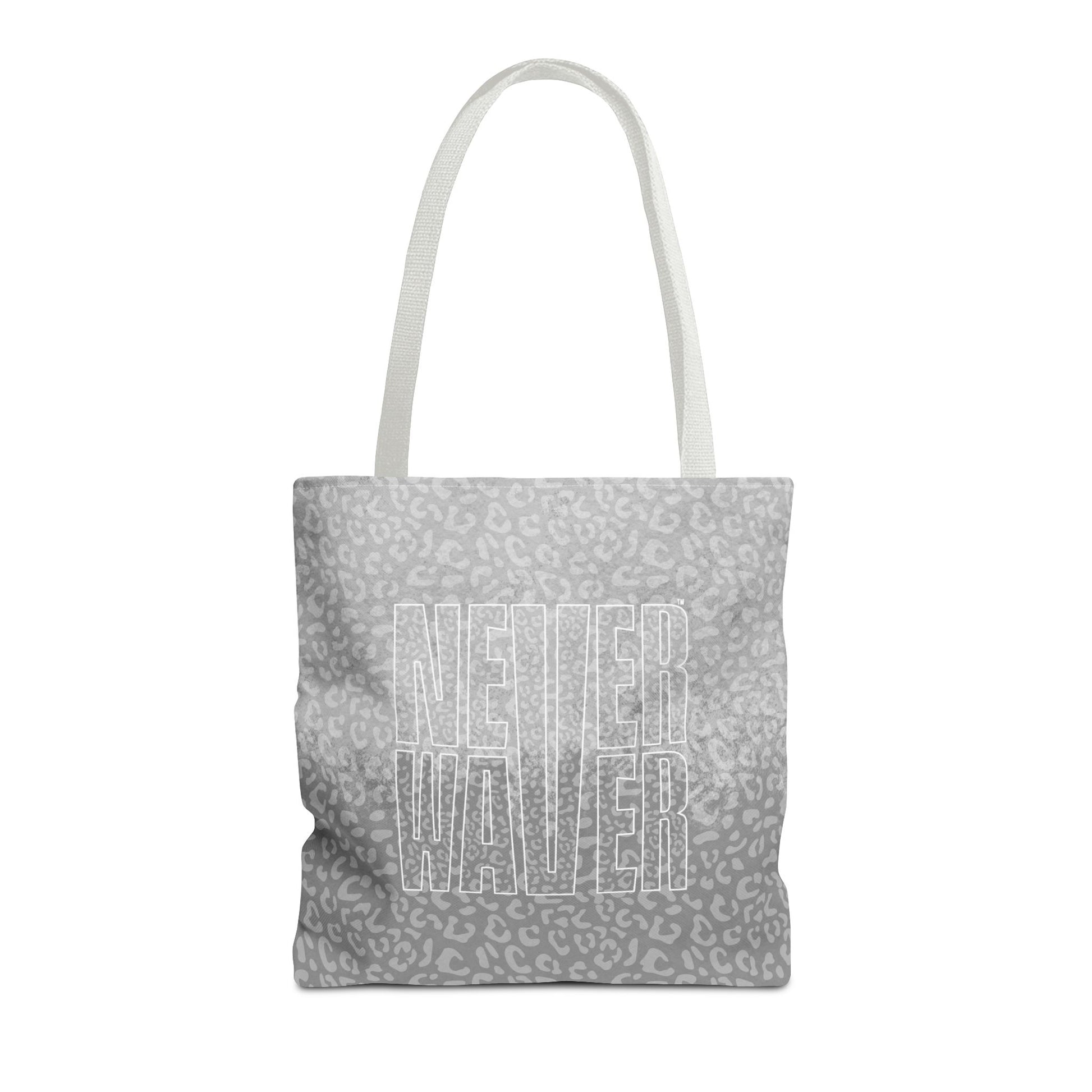 Never Waver Mamma Gray Leopard Tote Bag (AOP) - Never Waver