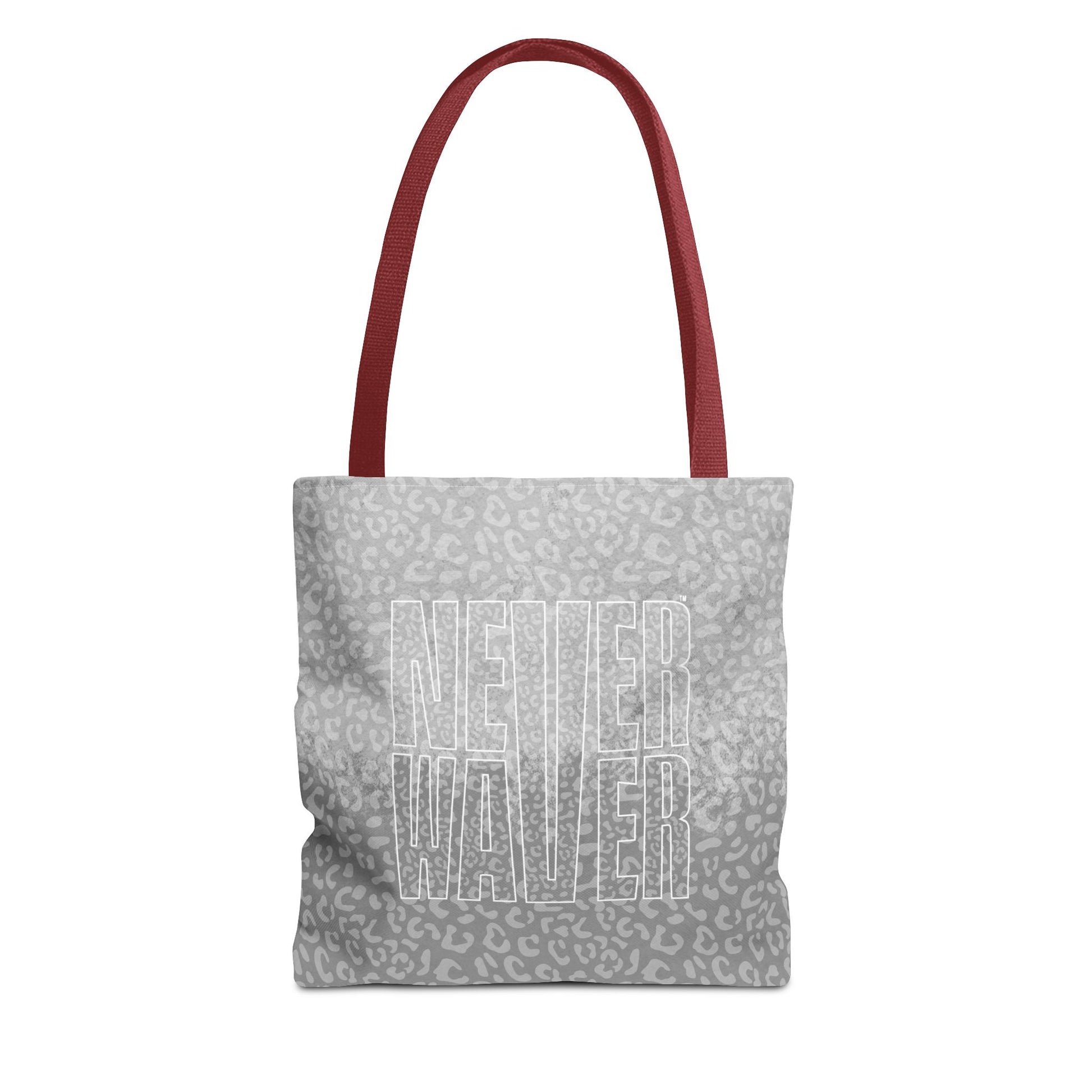 Never Waver Mamma Gray Leopard Tote Bag (AOP) - Never Waver