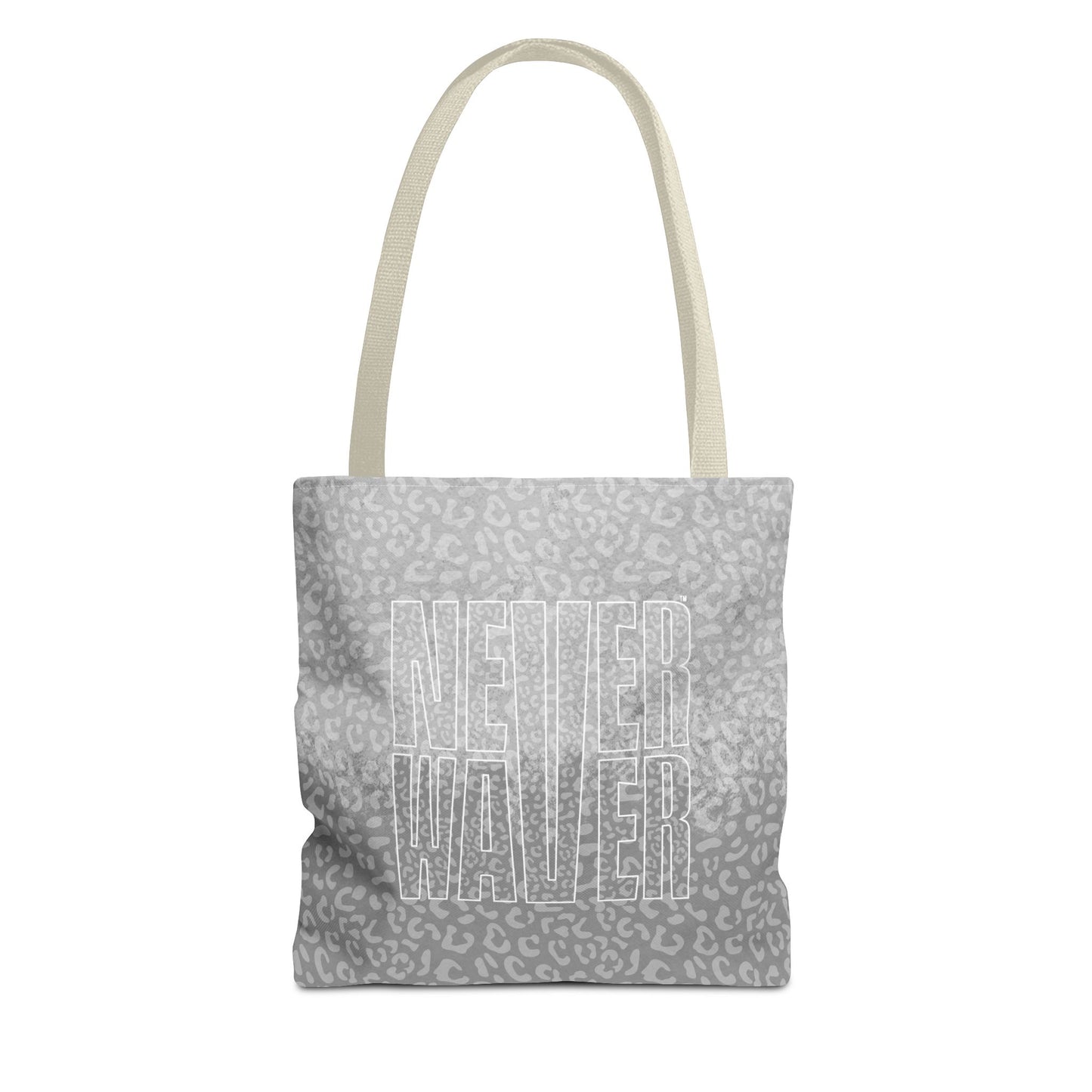 Never Waver Mamma Gray Leopard Tote Bag (AOP) - Never Waver