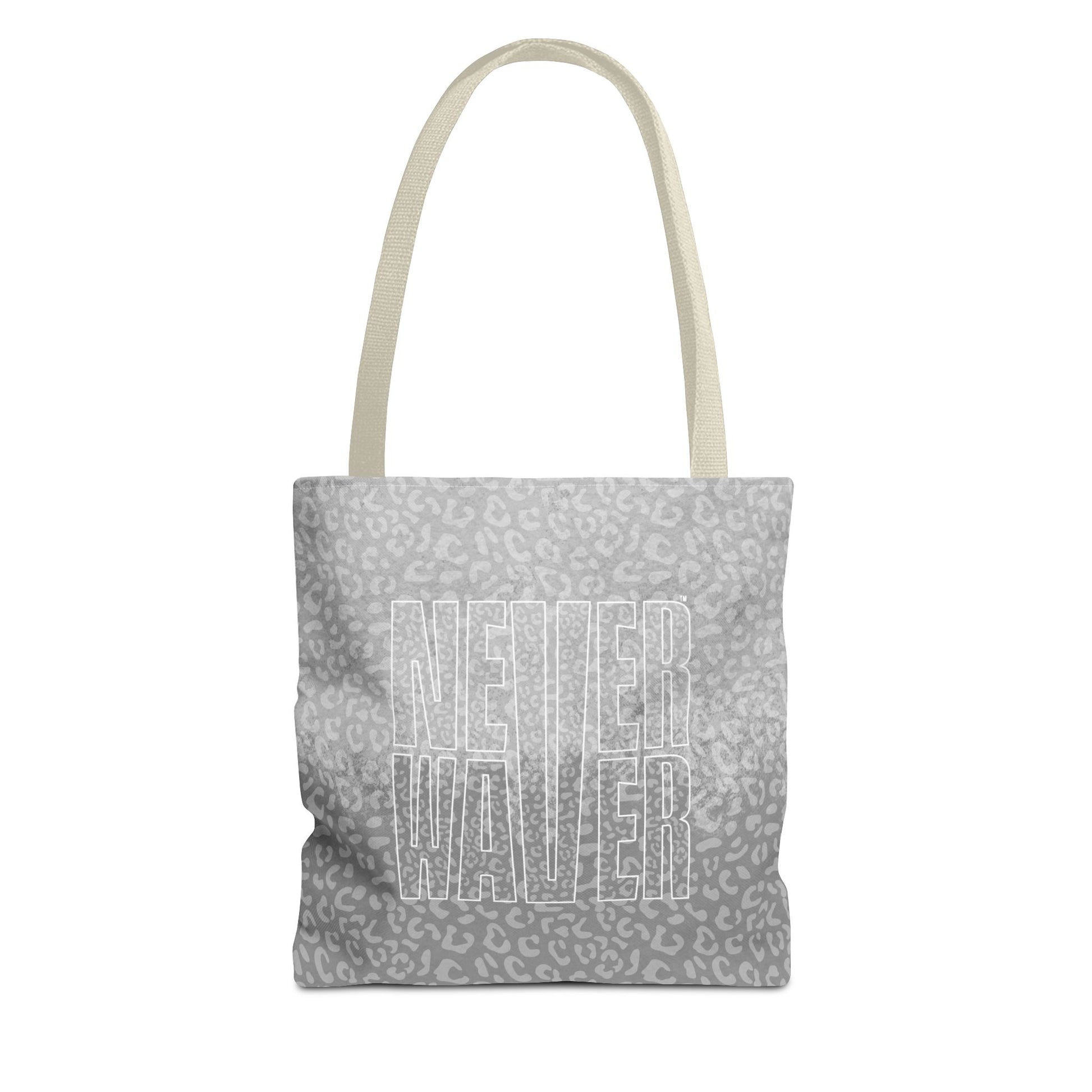 Never Waver Mamma Gray Leopard Tote Bag (AOP) - Never Waver