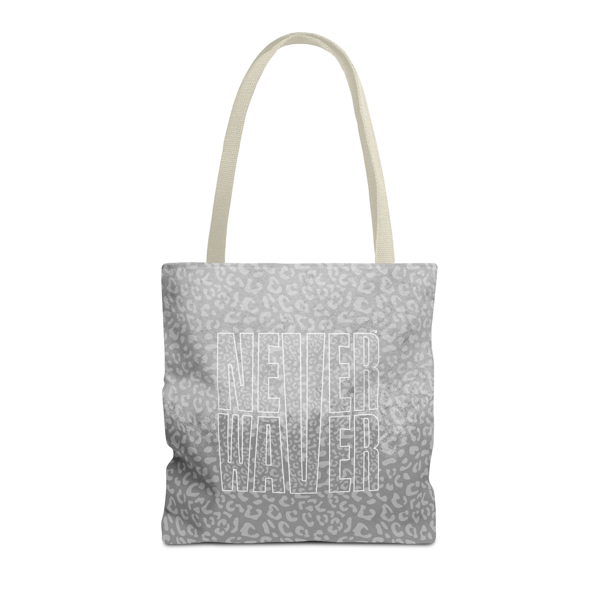 Never Waver Mamma Gray Leopard Tote Bag (AOP) - Never Waver