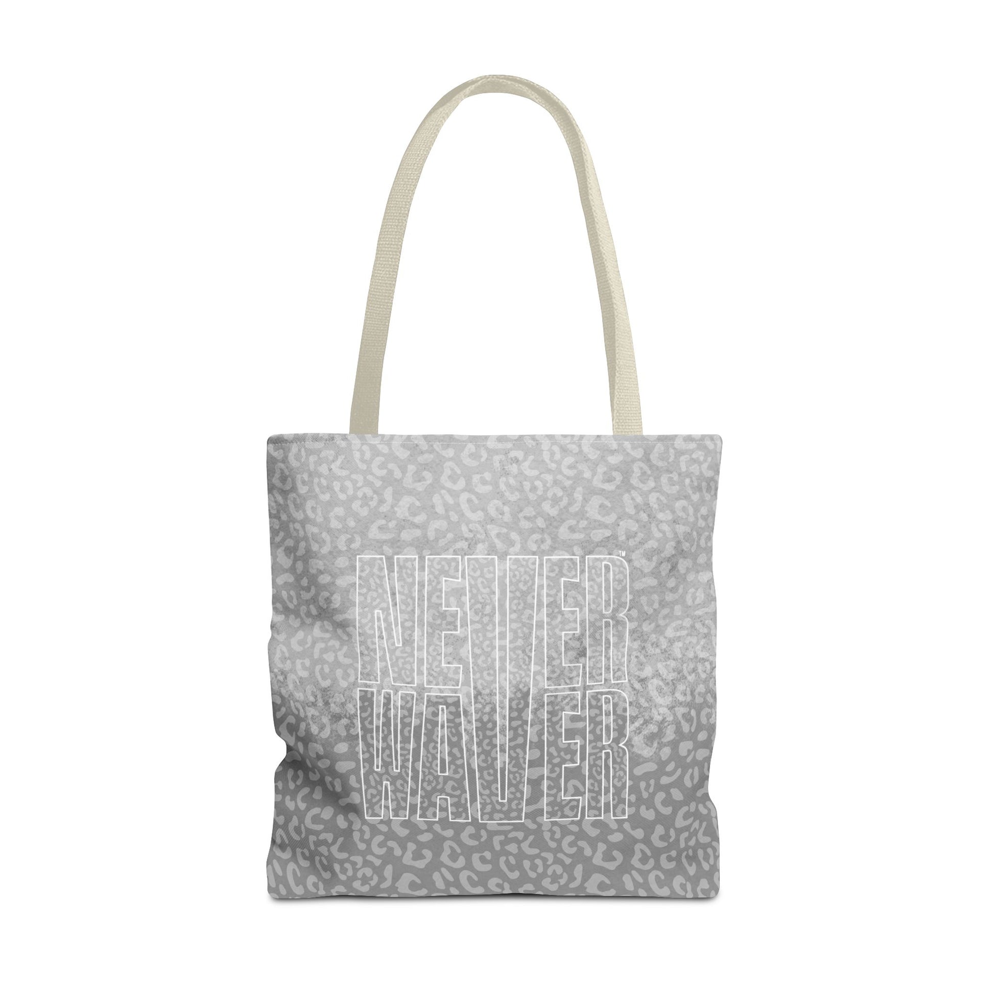 Never Waver Mamma Gray Leopard Tote Bag (AOP) - Never Waver