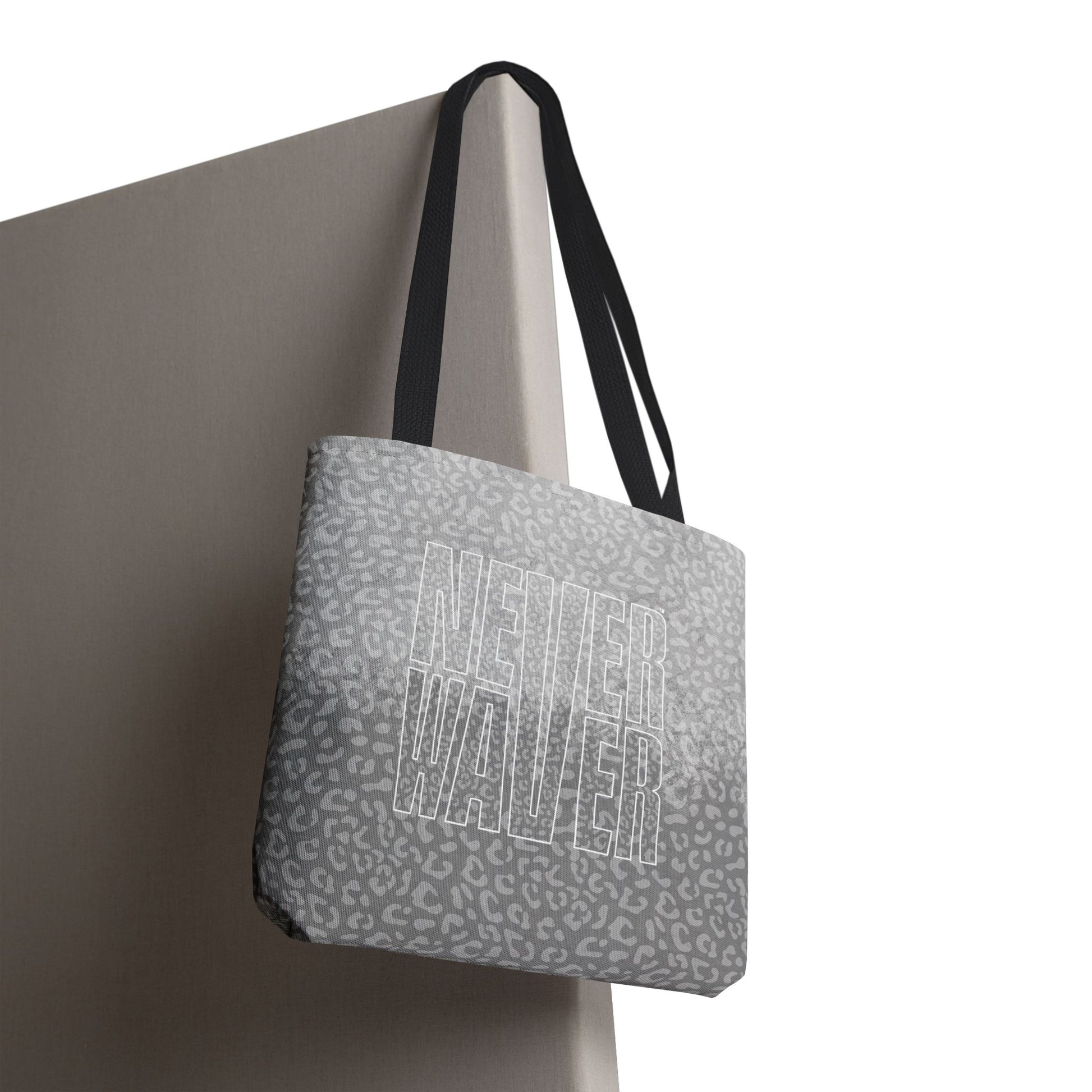 Never Waver Mamma Gray Leopard Tote Bag (AOP) - Never Waver