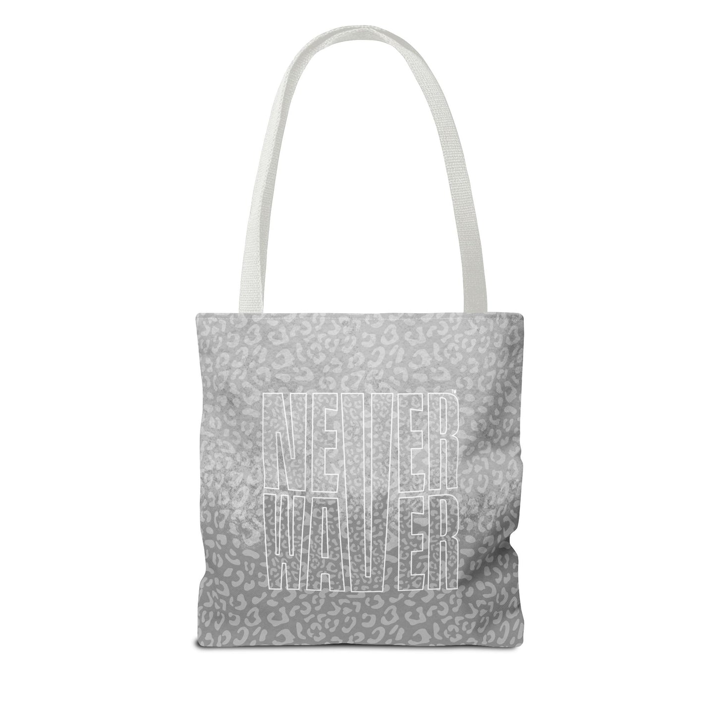 Never Waver Mamma Gray Leopard Tote Bag (AOP) - Never Waver