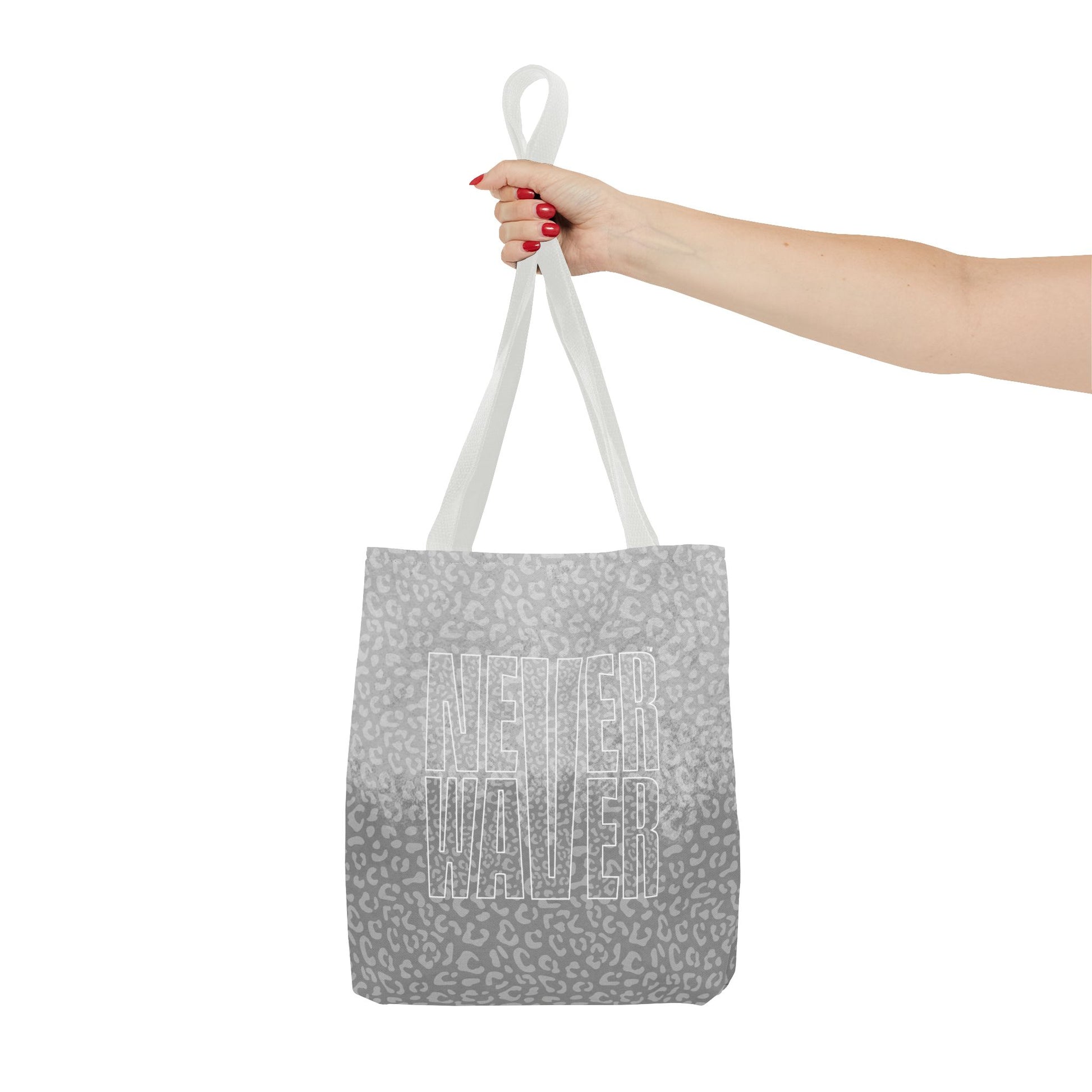 Never Waver Mamma Gray Leopard Tote Bag (AOP) - Never Waver