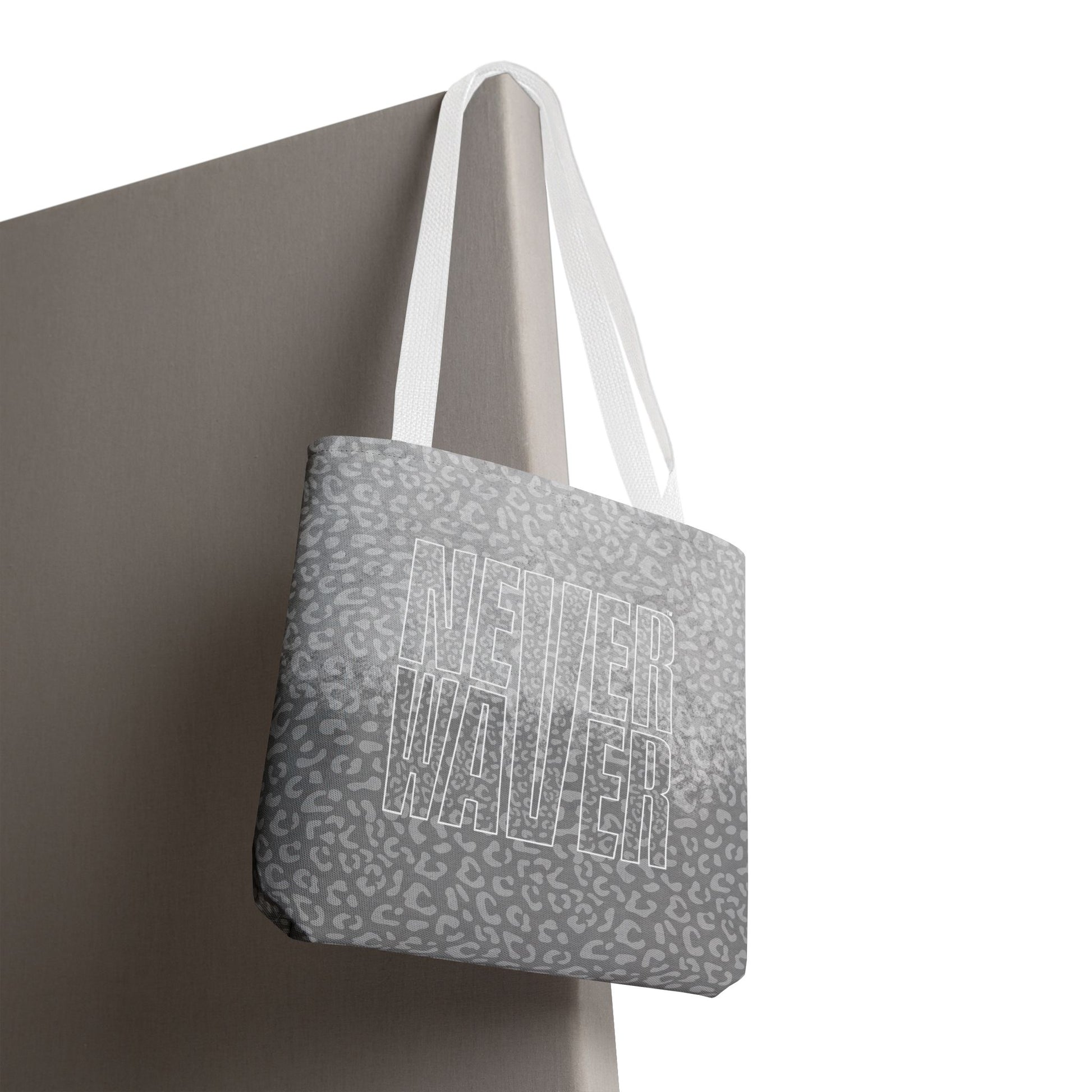 Never Waver Mamma Gray Leopard Tote Bag (AOP) - Never Waver
