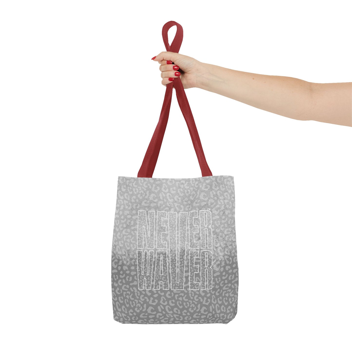 Never Waver Mamma Gray Leopard Tote Bag (AOP) - Never Waver