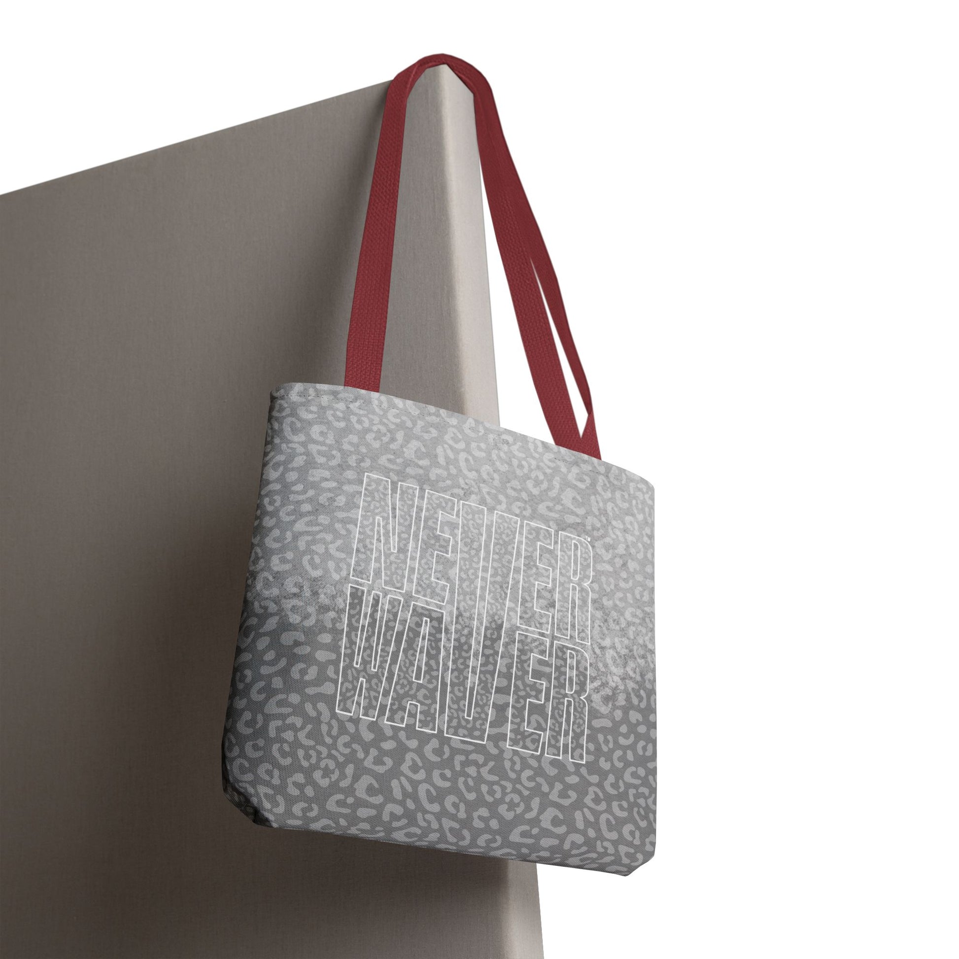 Never Waver Mamma Gray Leopard Tote Bag (AOP) - Never Waver
