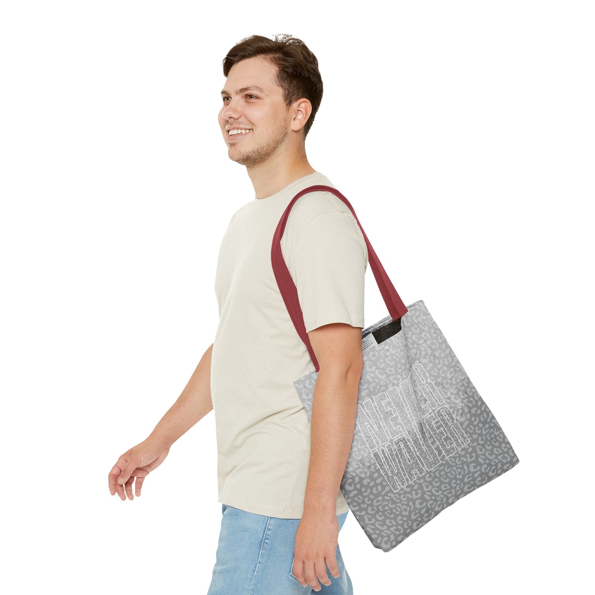 Never Waver Mamma Gray Leopard Tote Bag (AOP) - Never Waver
