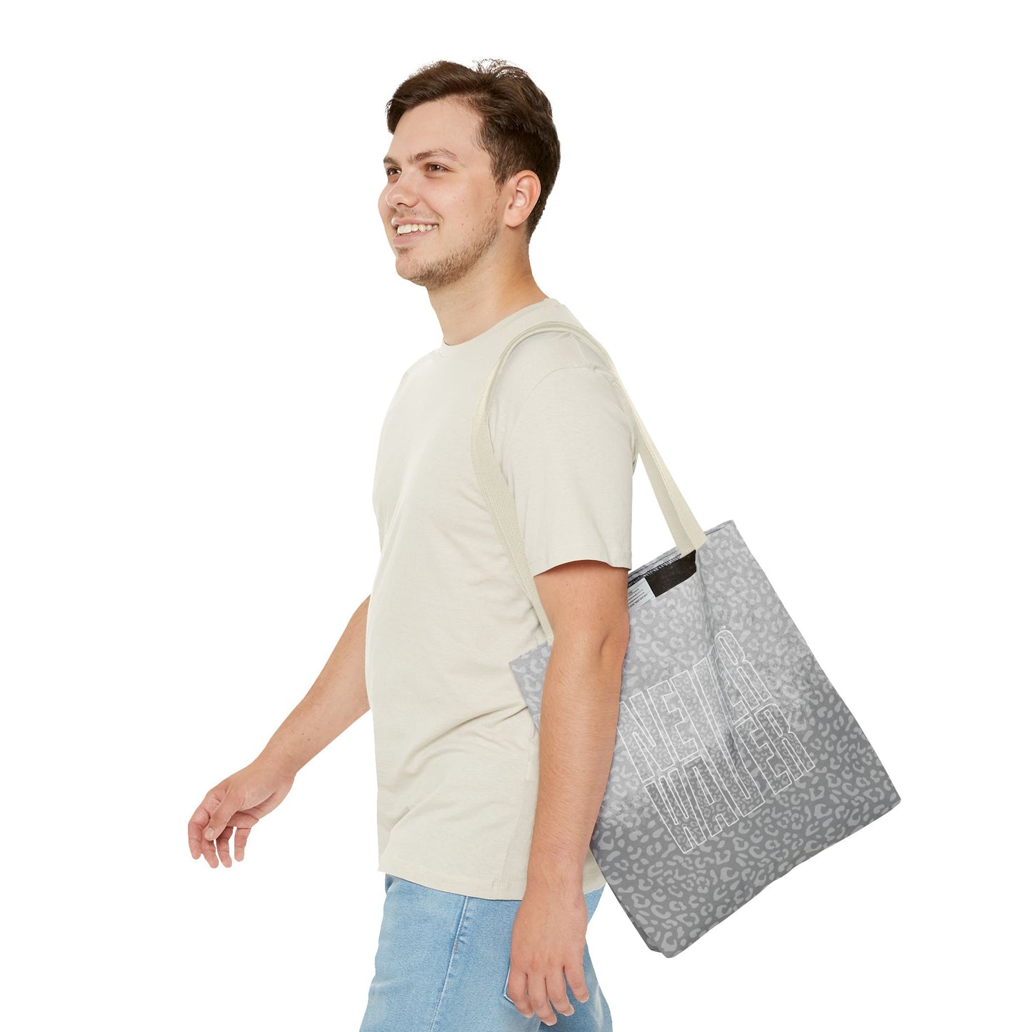 Never Waver Mamma Gray Leopard Tote Bag (AOP) - Never Waver