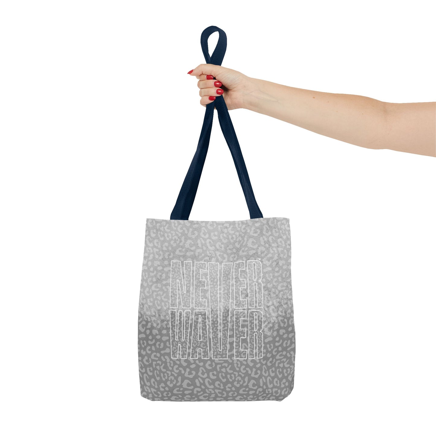 Never Waver Mamma Gray Leopard Tote Bag (AOP) - Never Waver