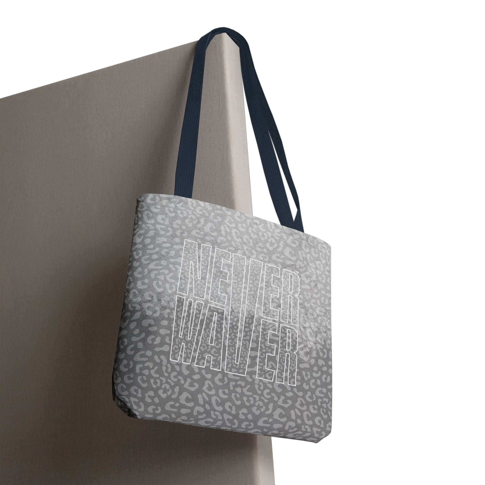 Never Waver Mamma Gray Leopard Tote Bag (AOP) - Never Waver