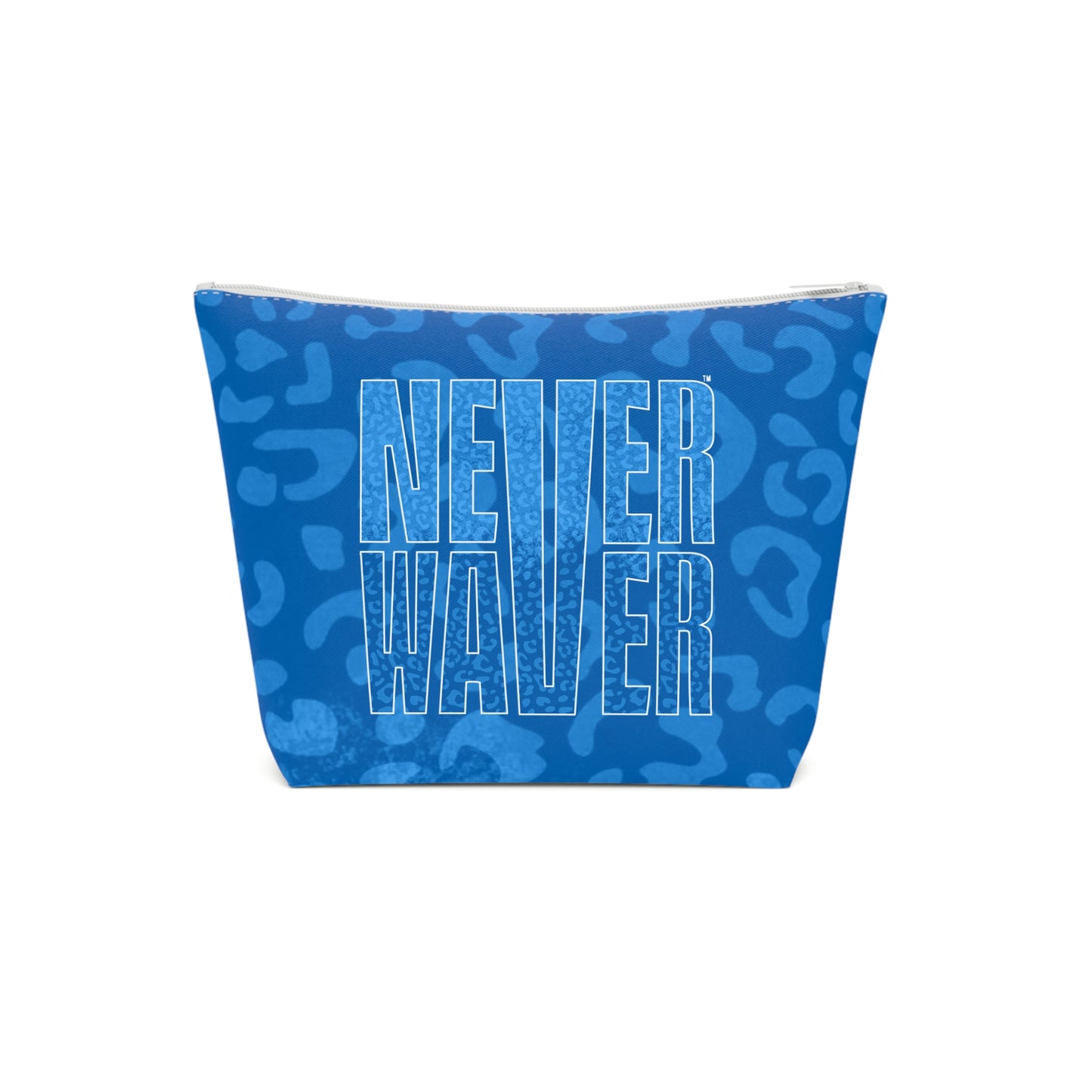 Never Waver Blue Leopard Cotton Cosmetic Bag - Never Waver