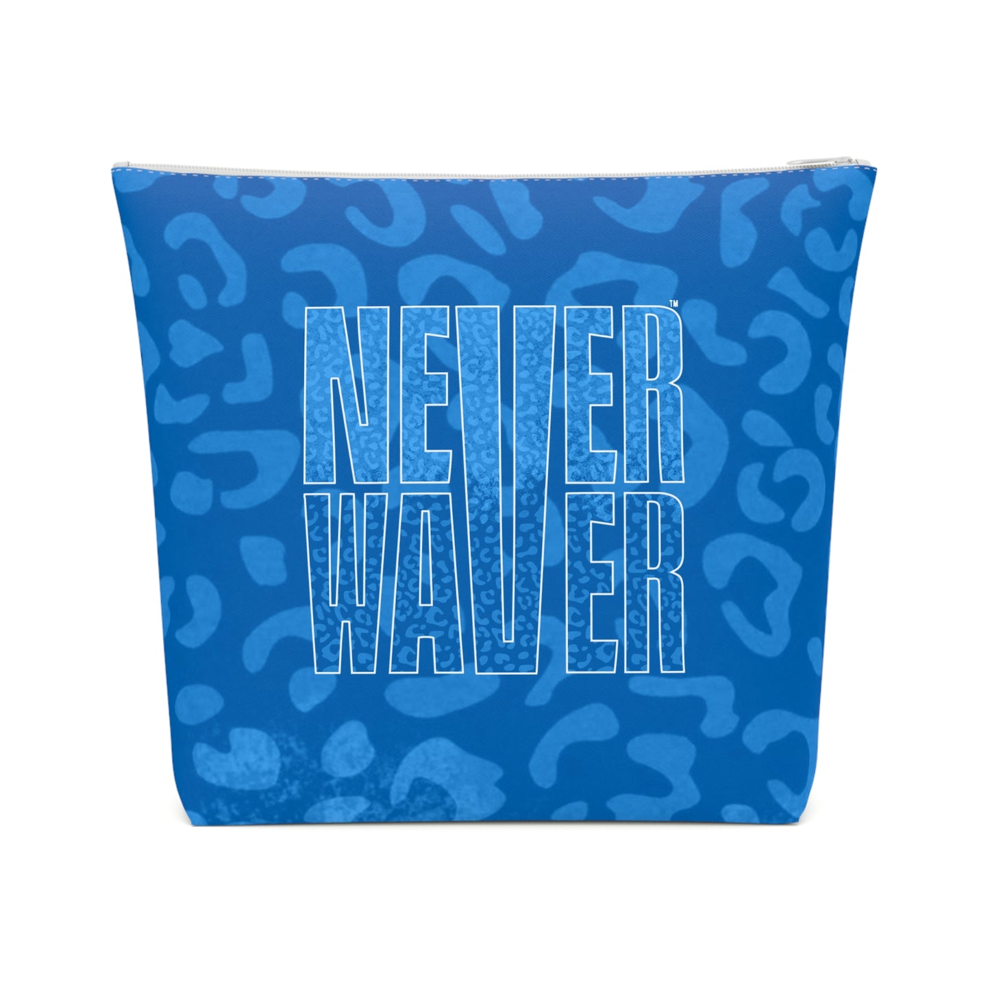 Never Waver Blue Leopard Cotton Cosmetic Bag - Never Waver