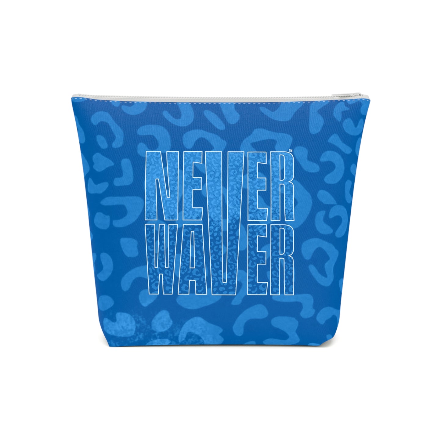 Never Waver Blue Leopard Cotton Cosmetic Bag - Never Waver