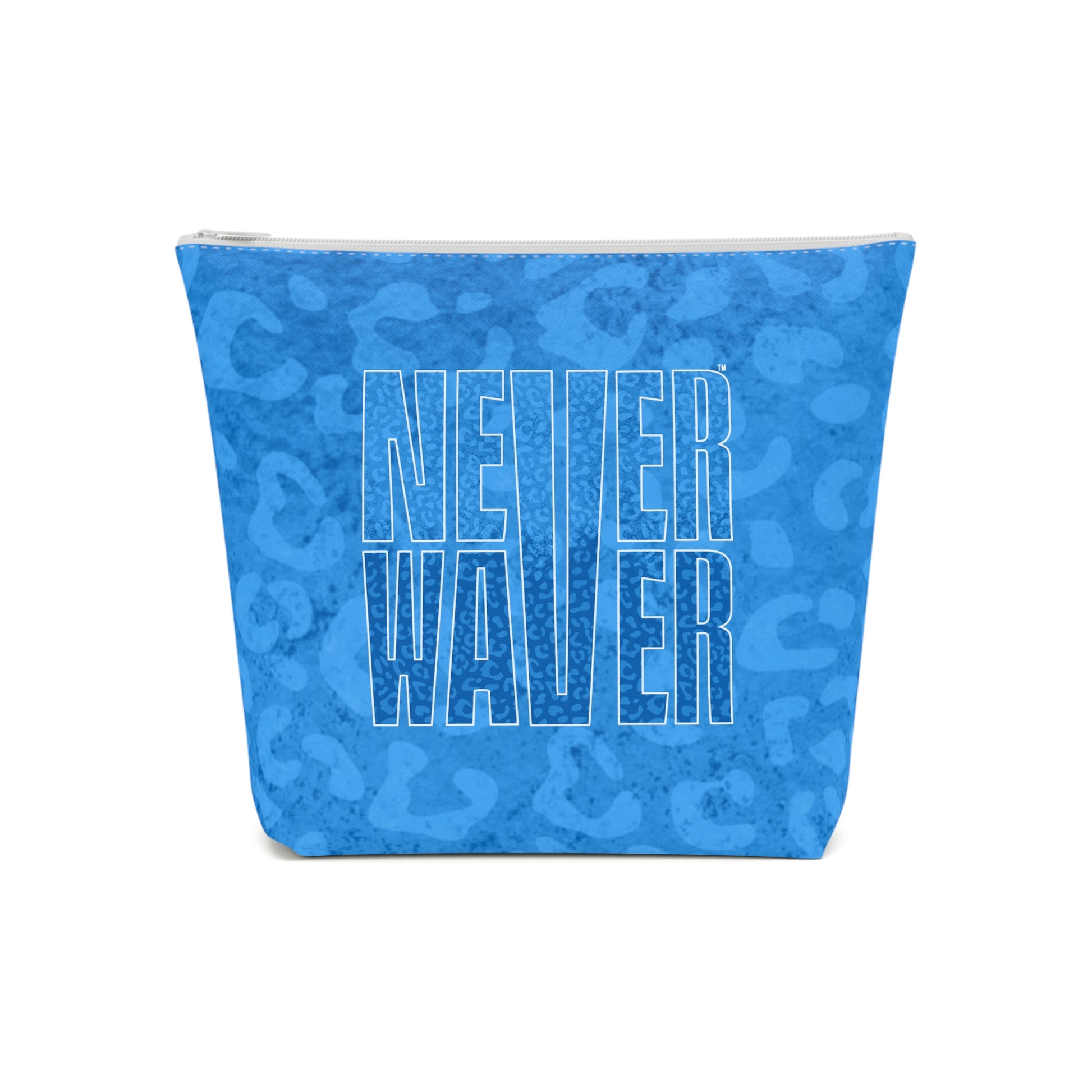 Never Waver Blue Leopard Cotton Cosmetic Bag - Never Waver