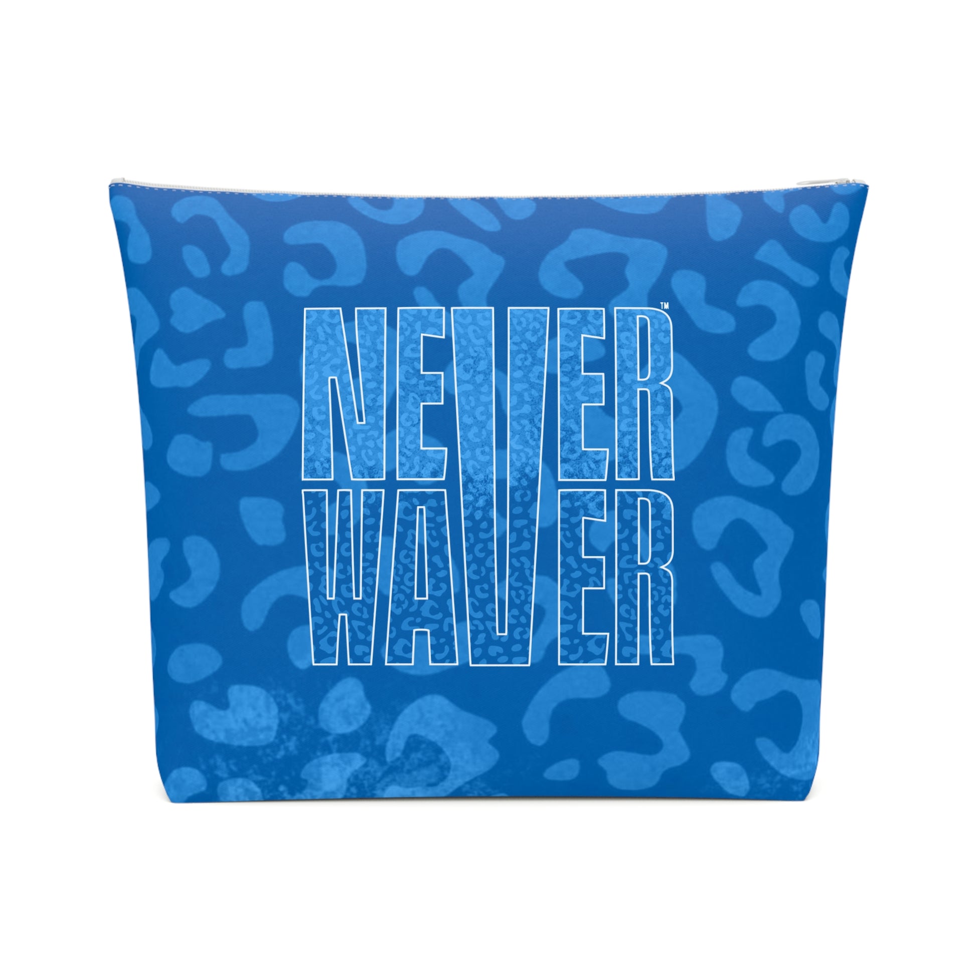 Never Waver Blue Leopard Cotton Cosmetic Bag - Never Waver