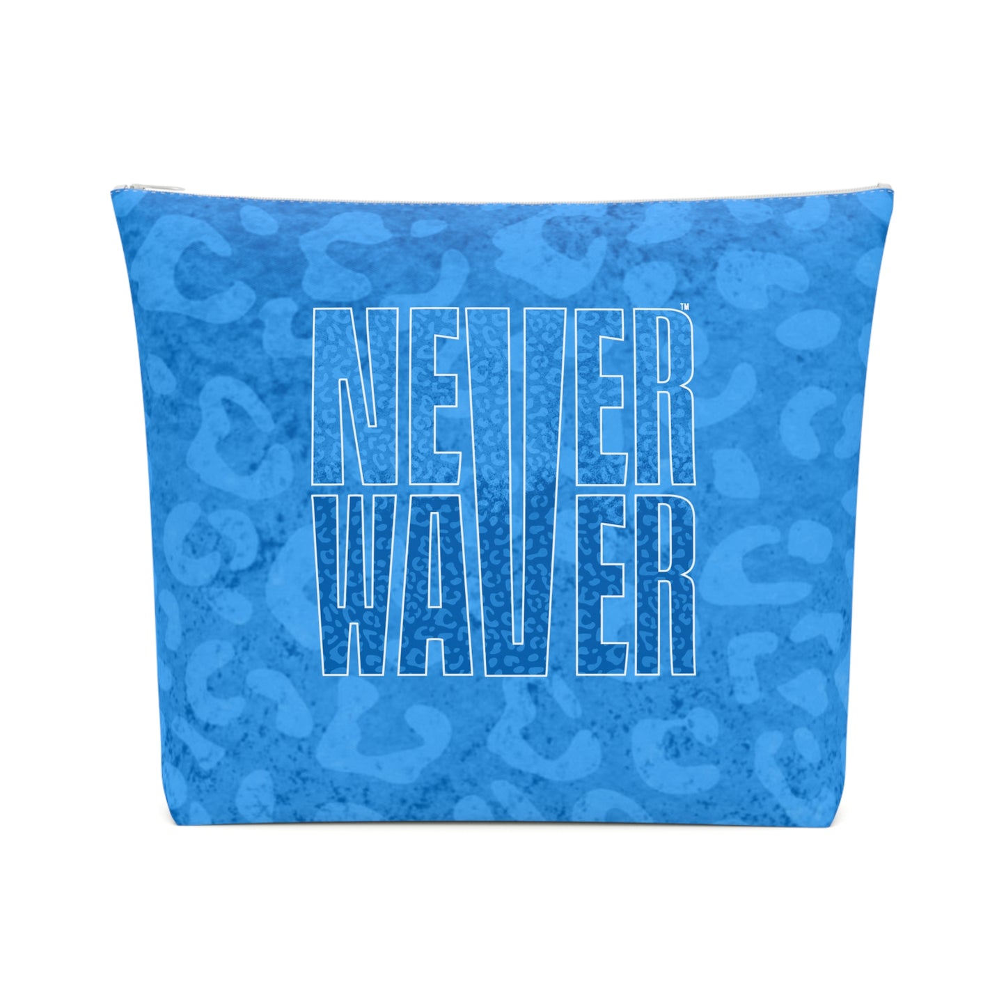 Never Waver Blue Leopard Cotton Cosmetic Bag - Never Waver