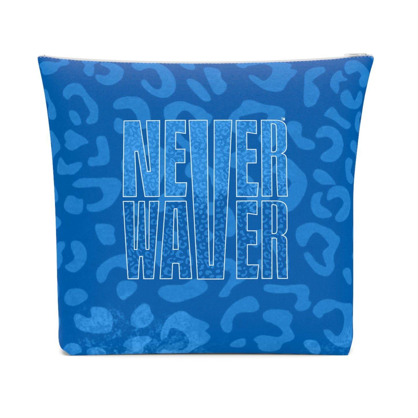 Never Waver Blue Leopard Cotton Cosmetic Bag - Never Waver
