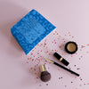 Never Waver Blue Leopard Cotton Cosmetic Bag - Never Waver