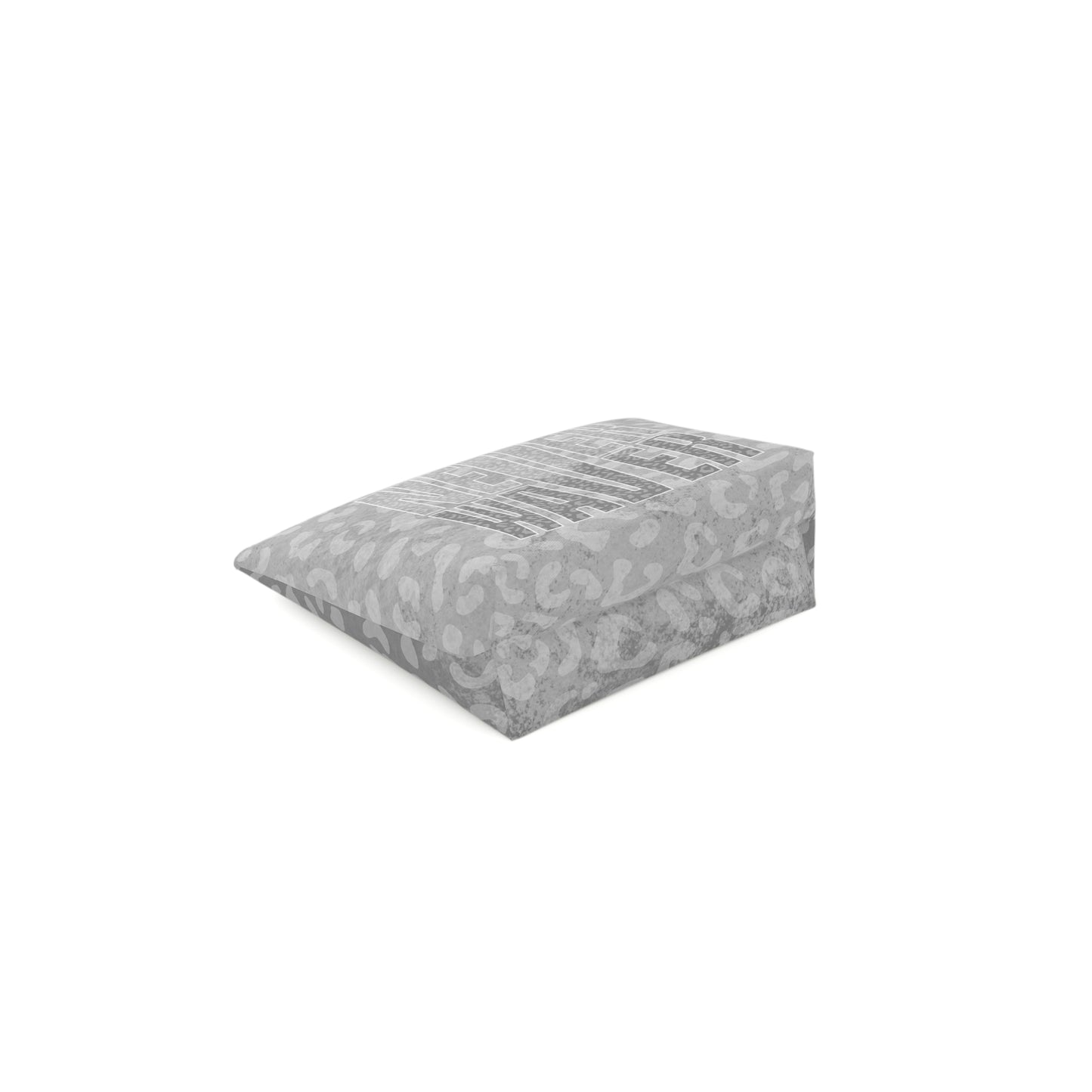 Never Waver  Gray Leopard Cotton Cosmetic Bag - Never Waver