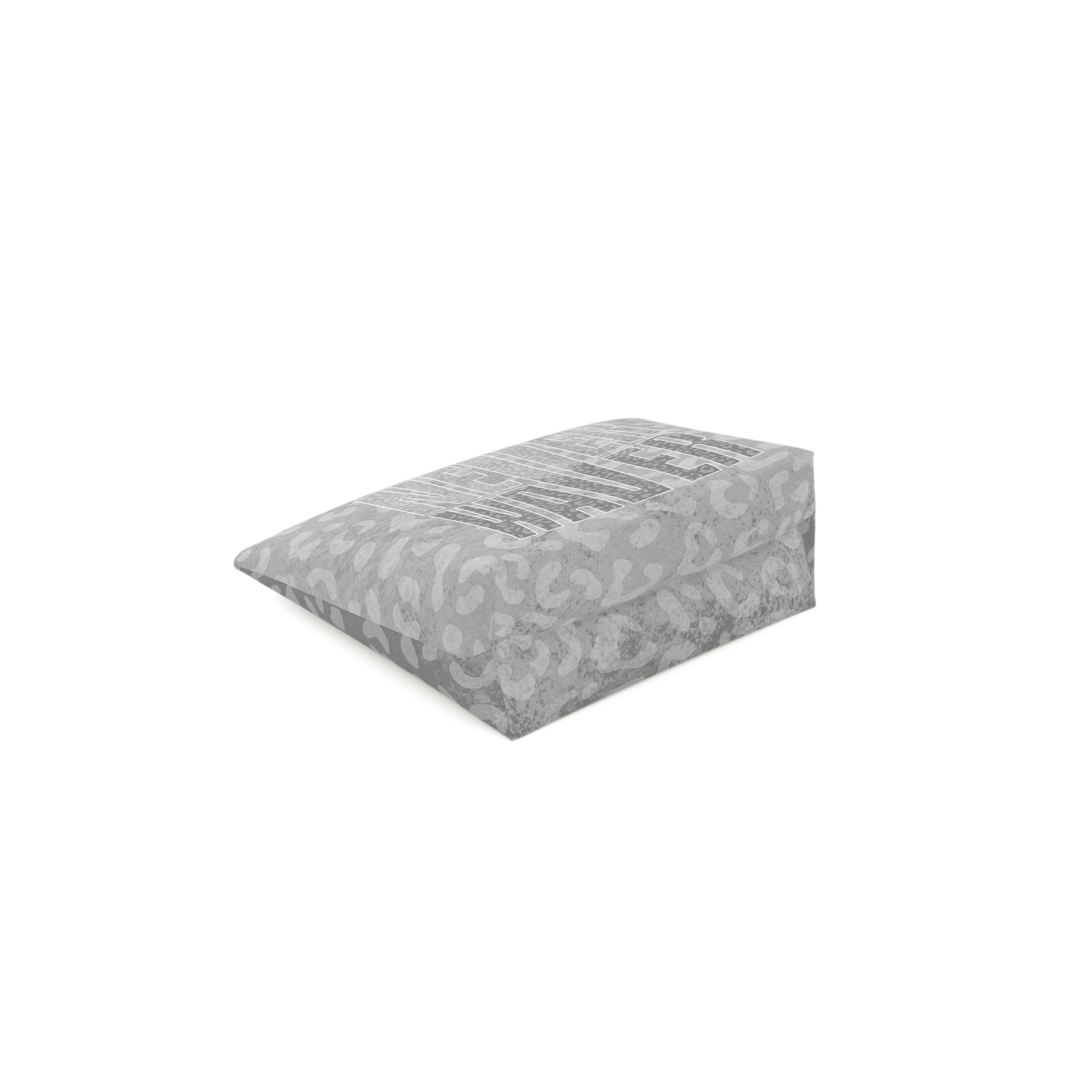 Never Waver  Gray Leopard Cotton Cosmetic Bag - Never Waver