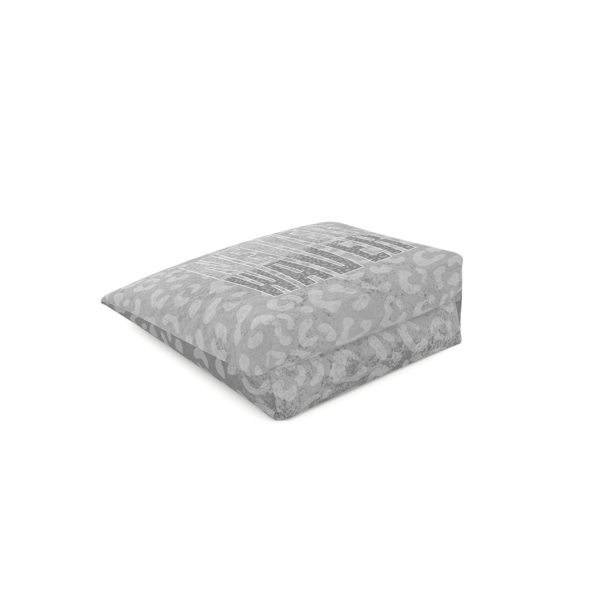 Never Waver  Gray Leopard Cotton Cosmetic Bag - Never Waver