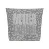 Never Waver  Gray Leopard Cotton Cosmetic Bag - Never Waver