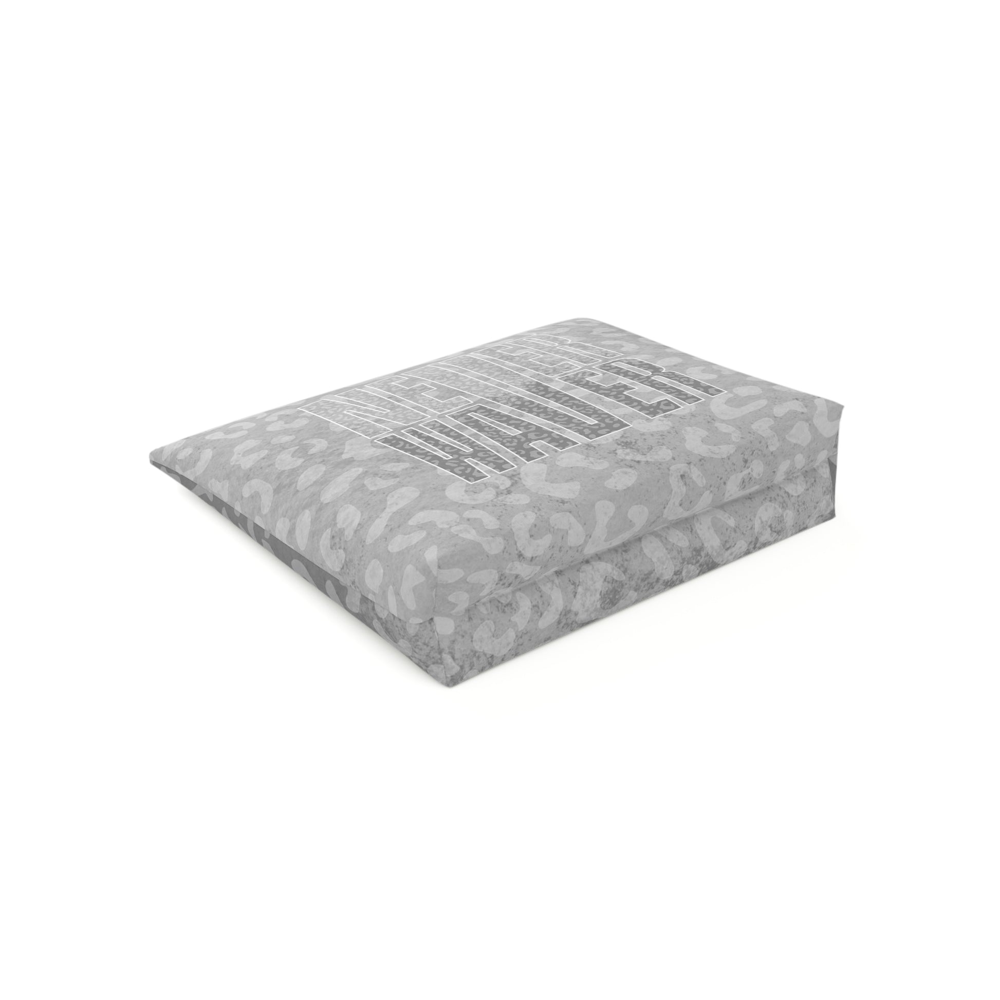 Never Waver  Gray Leopard Cotton Cosmetic Bag - Never Waver