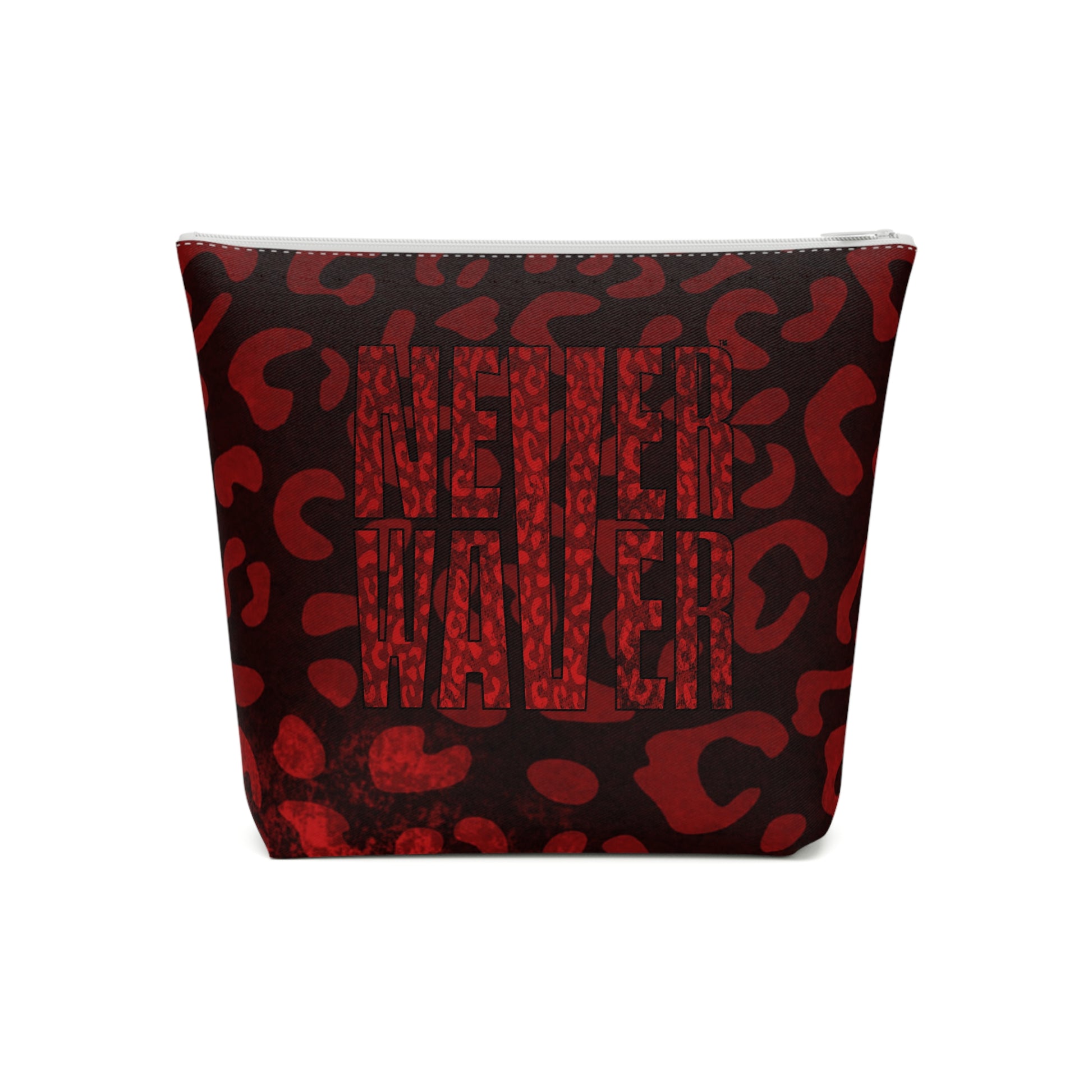Never Waver Red Leopard Cotton Cosmetic Bag - Never Waver