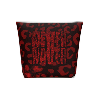 Never Waver Red Leopard Cotton Cosmetic Bag - Never Waver
