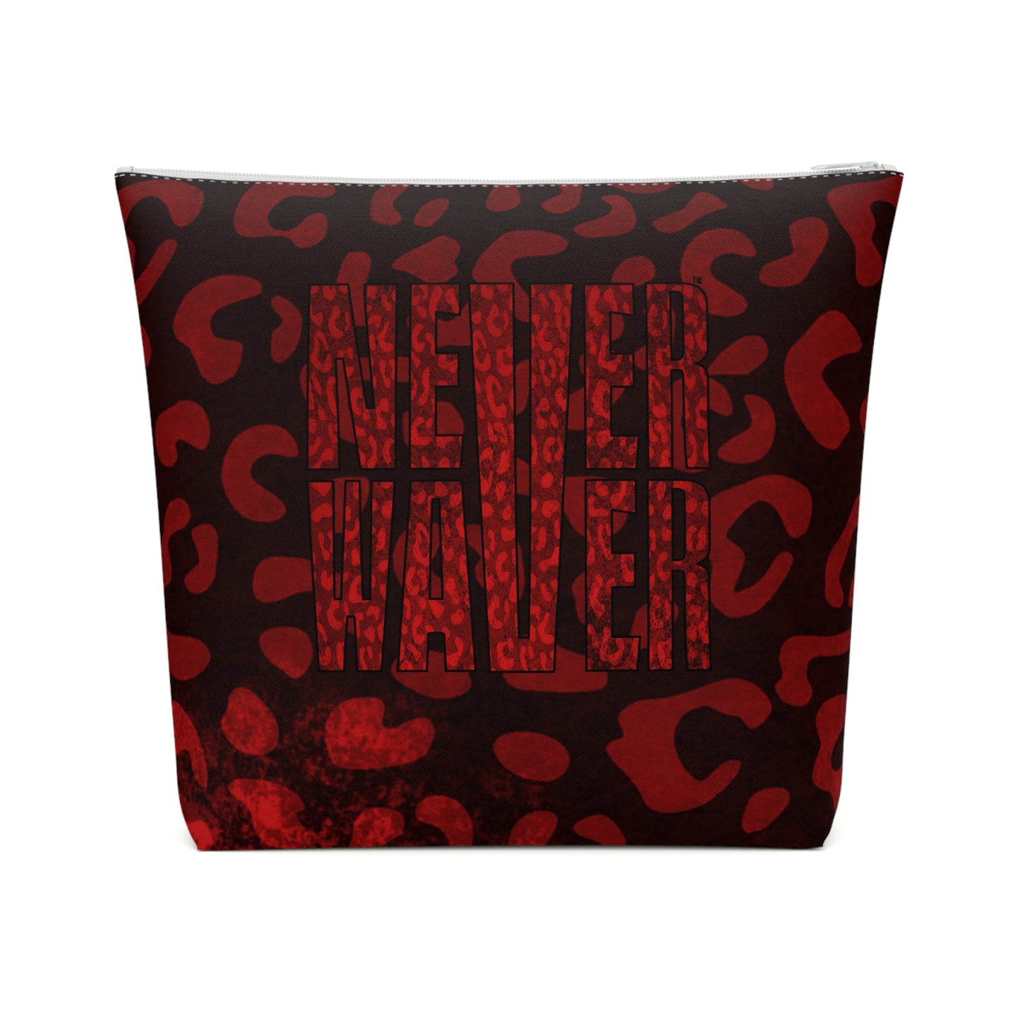 Never Waver Red Leopard Cotton Cosmetic Bag - Never Waver