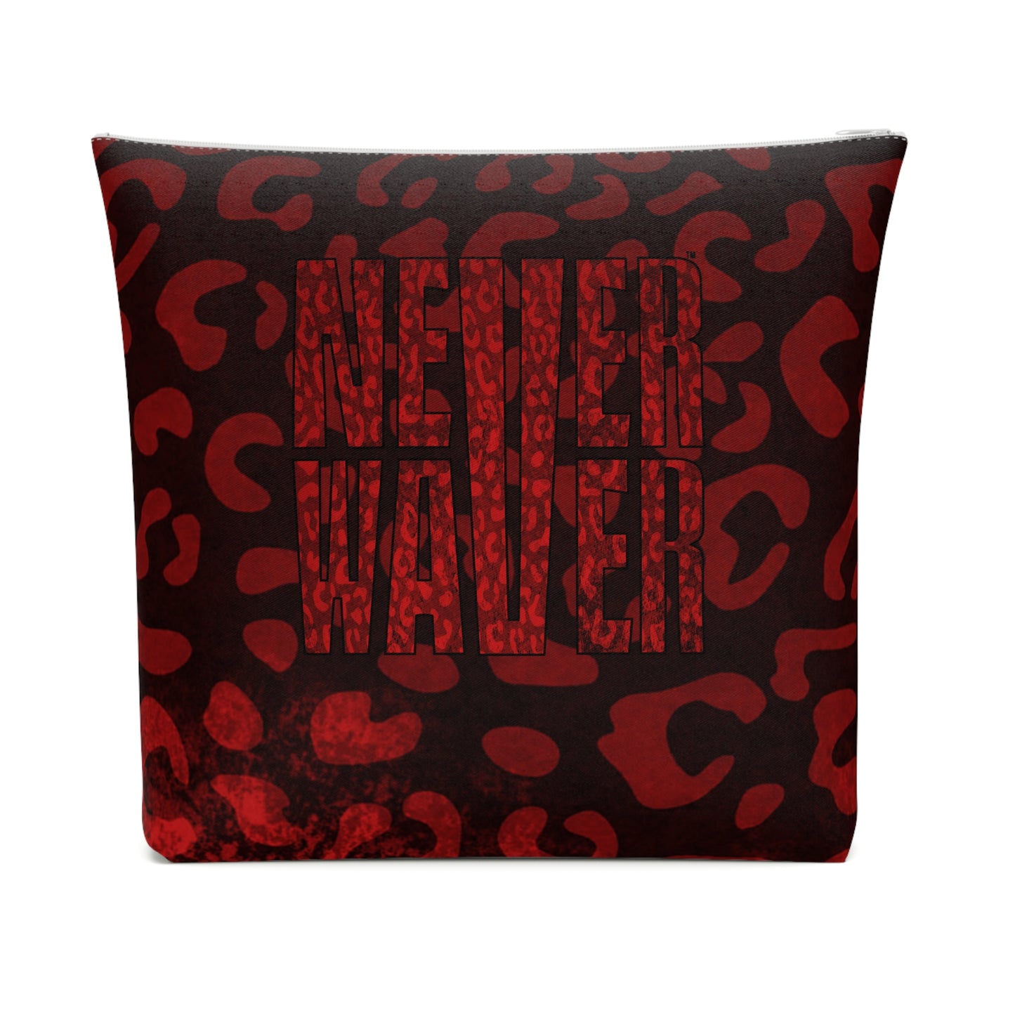 Never Waver Red Leopard Cotton Cosmetic Bag - Never Waver