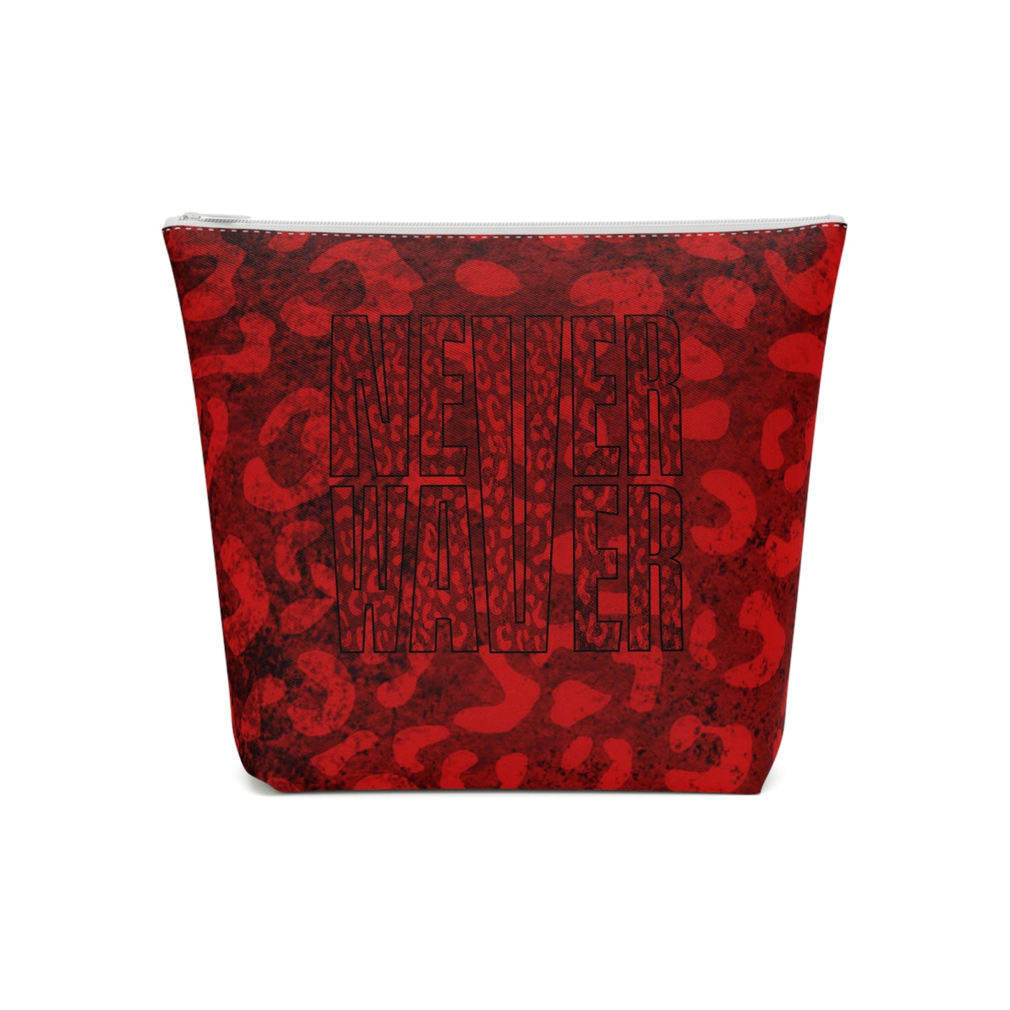 Never Waver Red Leopard Cotton Cosmetic Bag - Never Waver