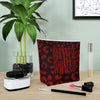 Never Waver Red Leopard Cotton Cosmetic Bag - Never Waver