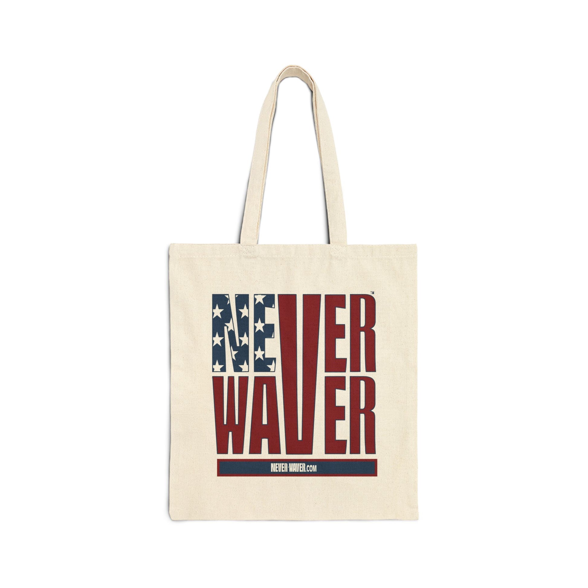 Never Waver Cotton Canvas Tote Bag - Never Waver