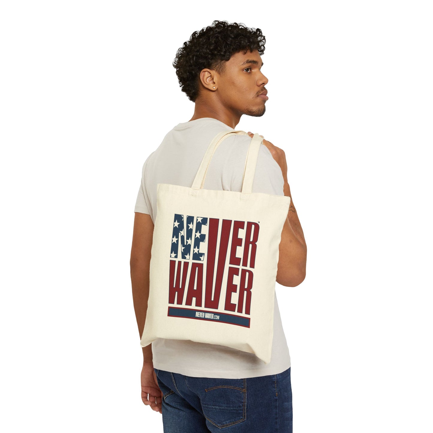 Never Waver Cotton Canvas Tote Bag - Never Waver