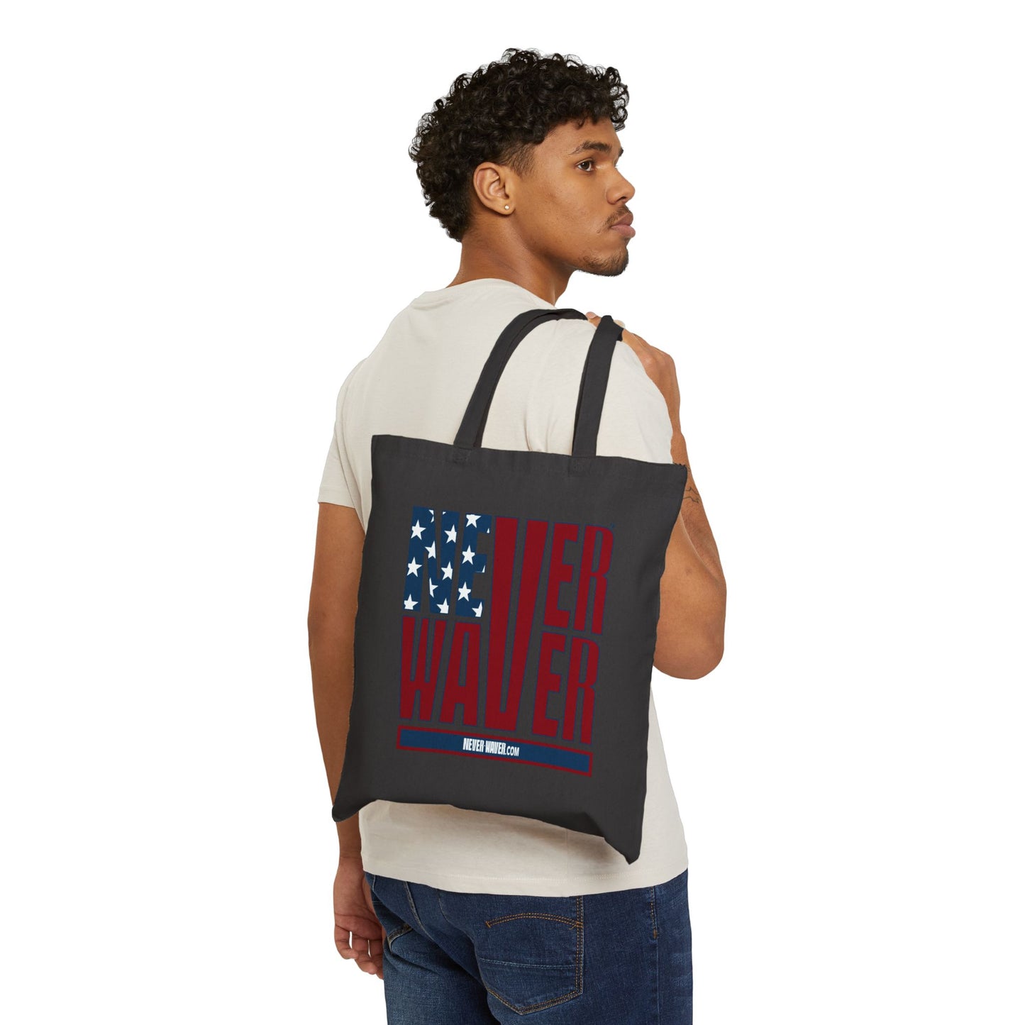Never Waver Cotton Canvas Tote Bag - Never Waver