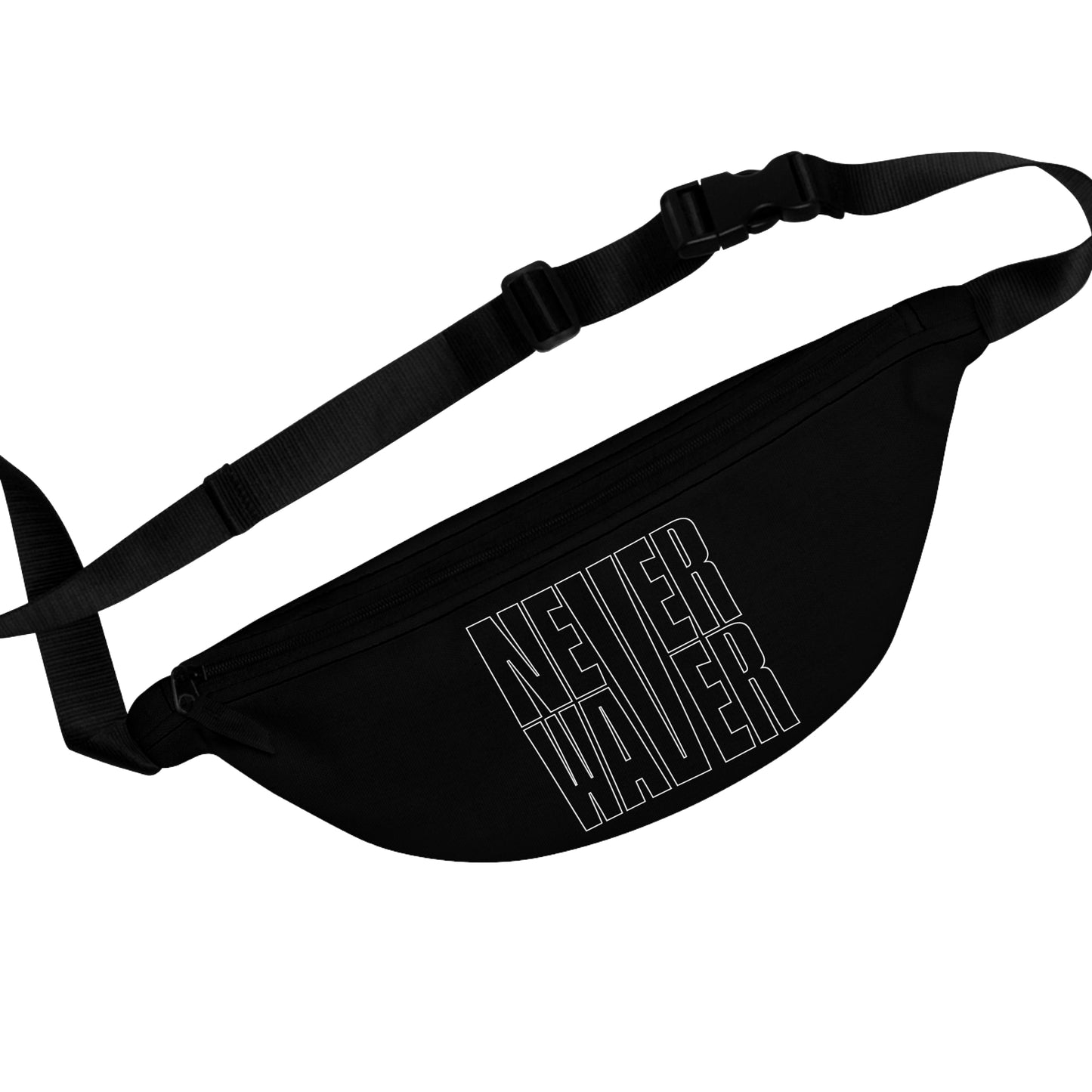 Never Waver Black Fanny Pack - Never Waver