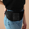 Never Waver Black Fanny Pack - Never Waver
