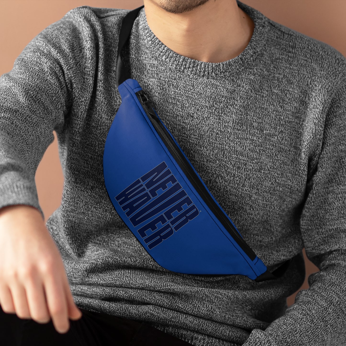 Never Waver Blue Fanny Pack - Never Waver