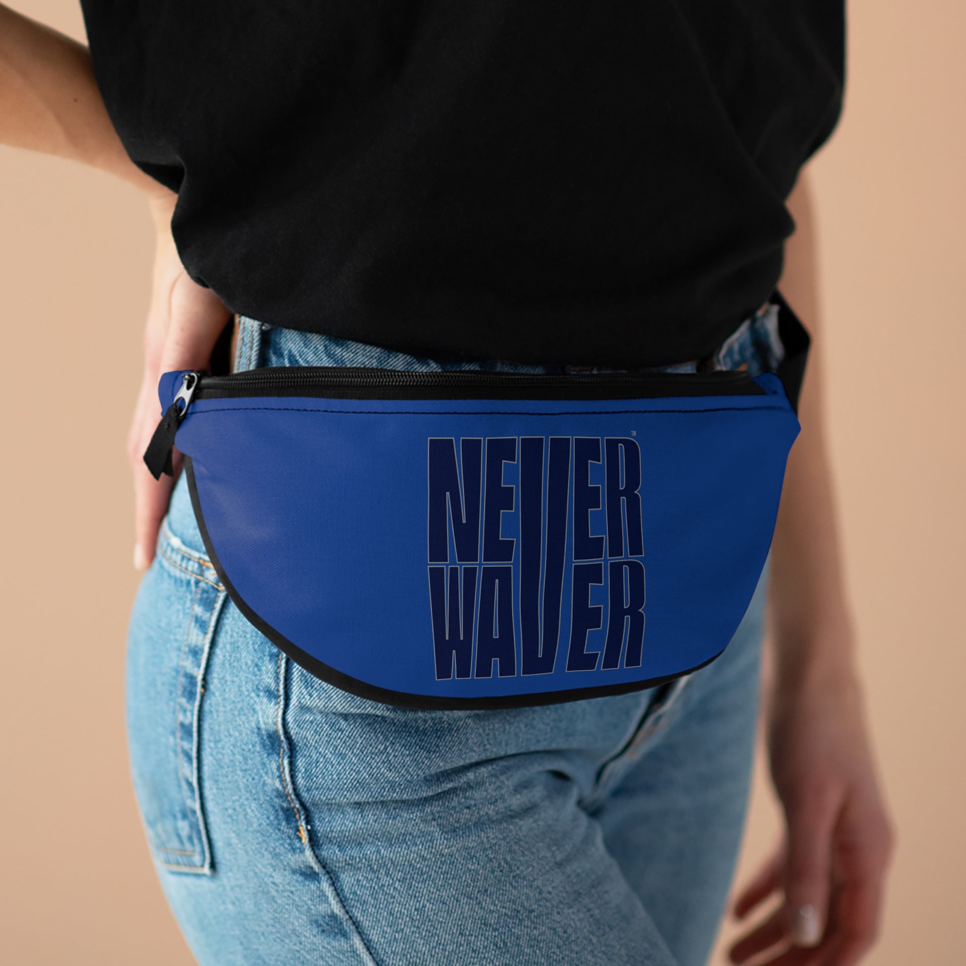 Never Waver Blue Fanny Pack - Never Waver