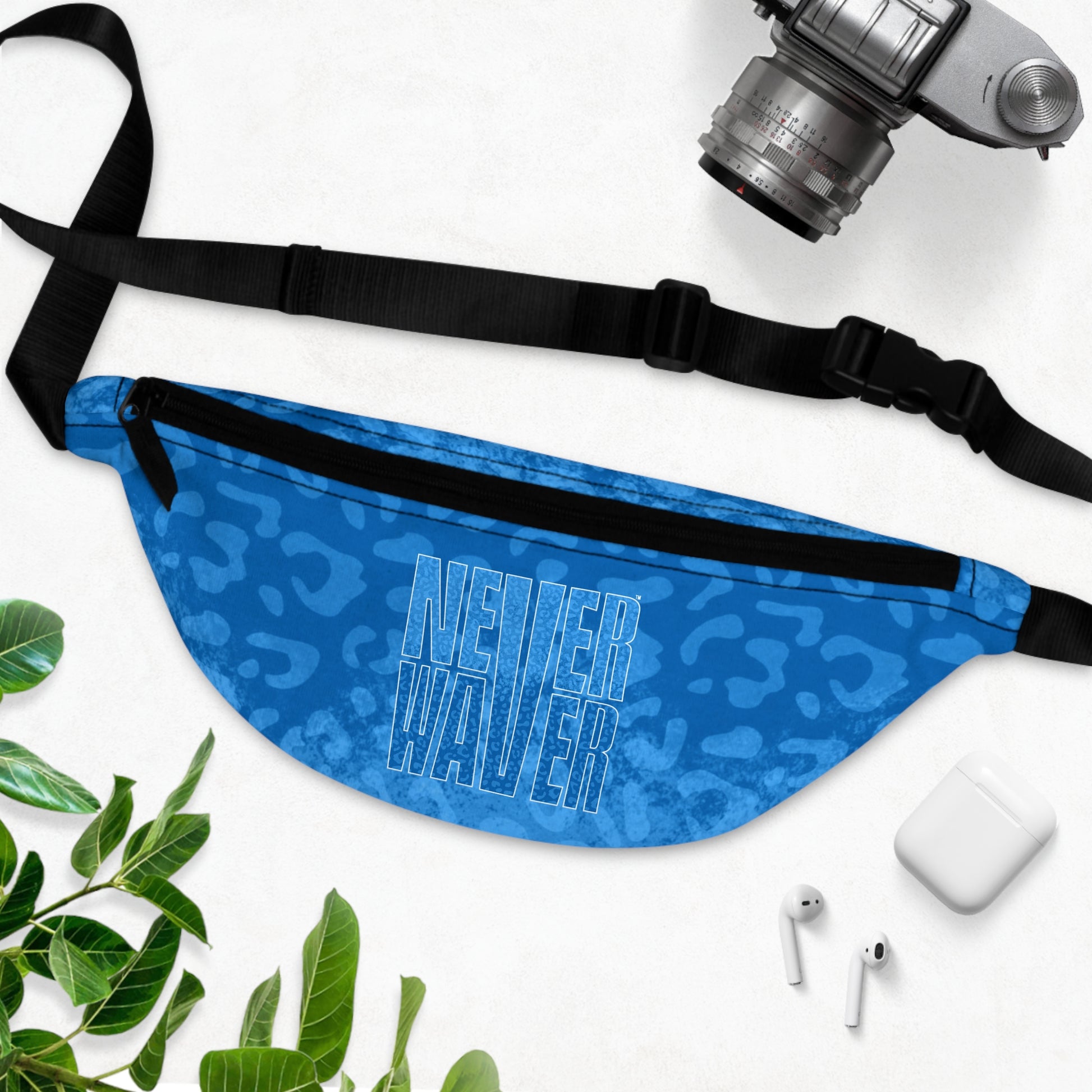Never Waver Blue Leopard Fanny Pack - Never Waver
