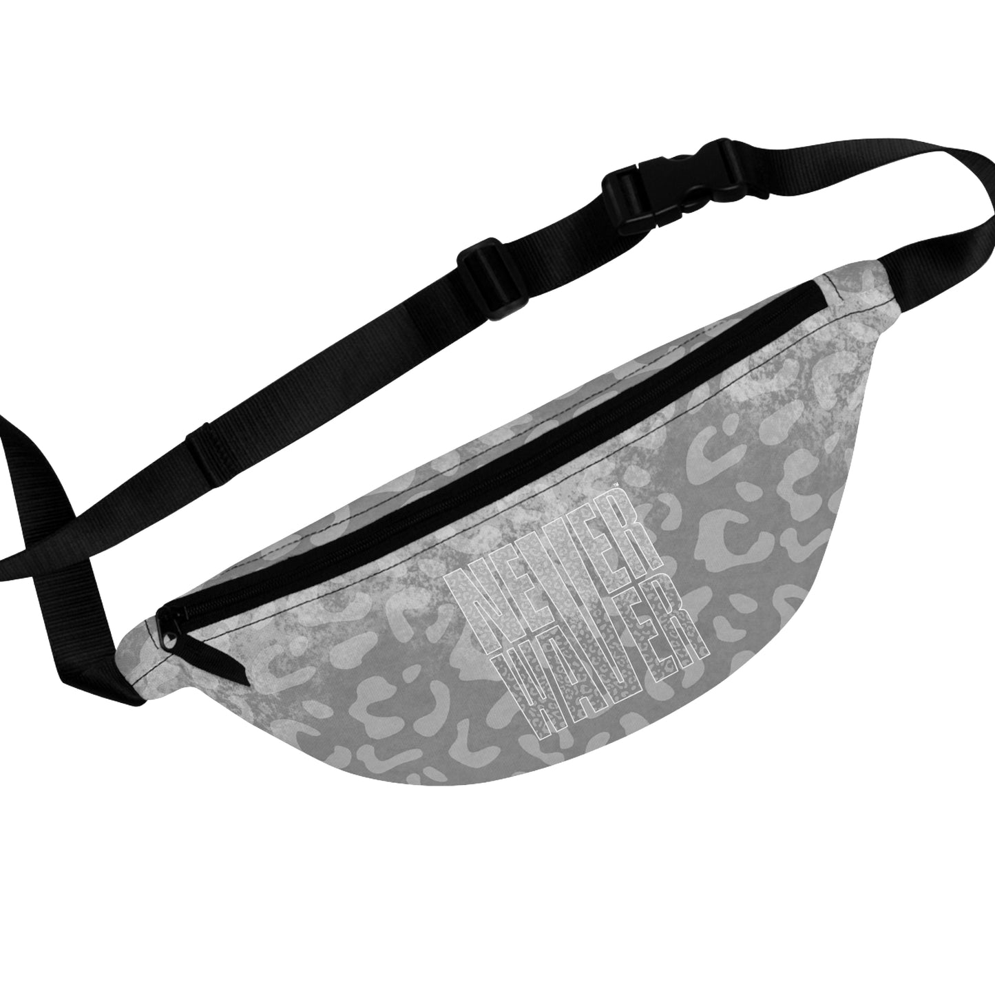 Never Waver Gray Leopard Fanny Pack - Never Waver