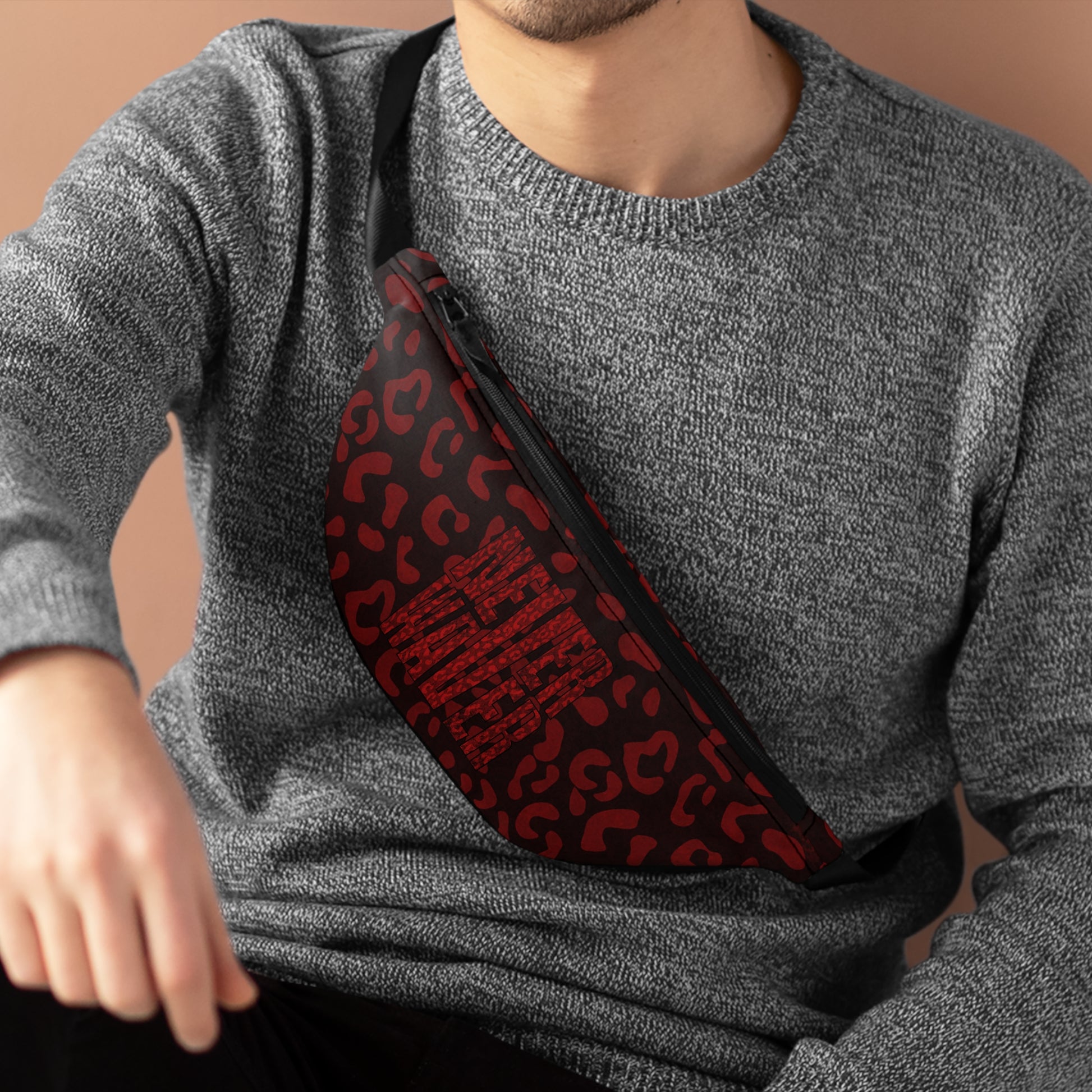 Never Waver Red Leopard Fanny Pack - Never Waver