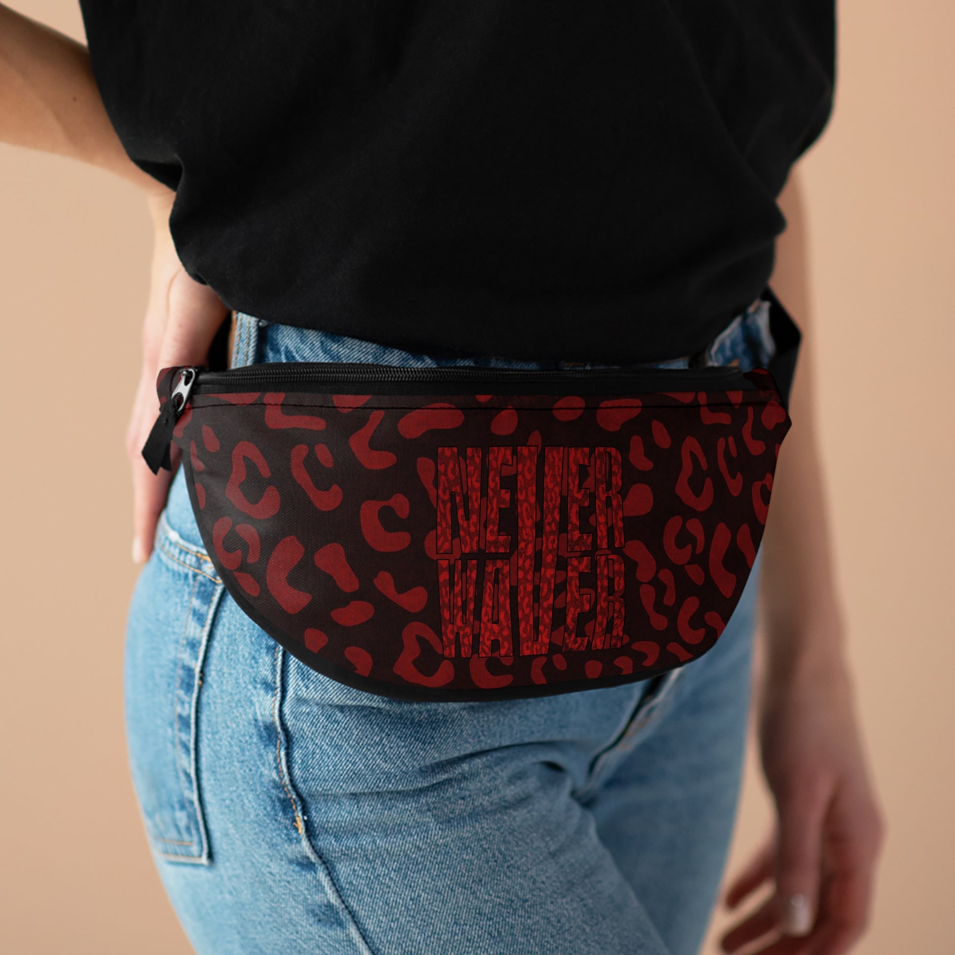 Never Waver Red Leopard Fanny Pack - Never Waver