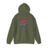 Huston Fans Never Waver W-Leopard Football Unisex Heavy Blend™ Hooded Sweatshirt - Never Waver