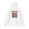 Huston Fans Never Waver W-Leopard Football Unisex Heavy Blend™ Hooded Sweatshirt - Never Waver