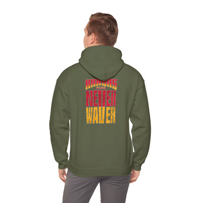 Kansas Fans Never Waver Unisex Heavy Blend™ Hooded Sweatshirt - Never Waver