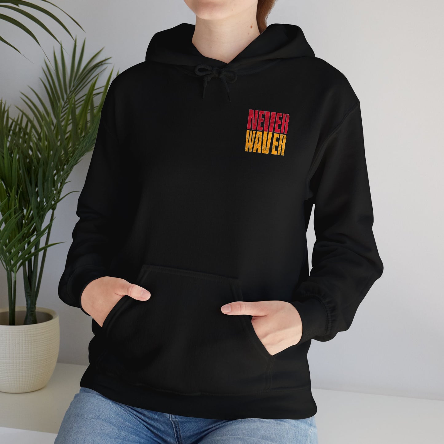 Kansas Fans Never Waver Unisex Heavy Blend™ Hooded Sweatshirt - Never Waver